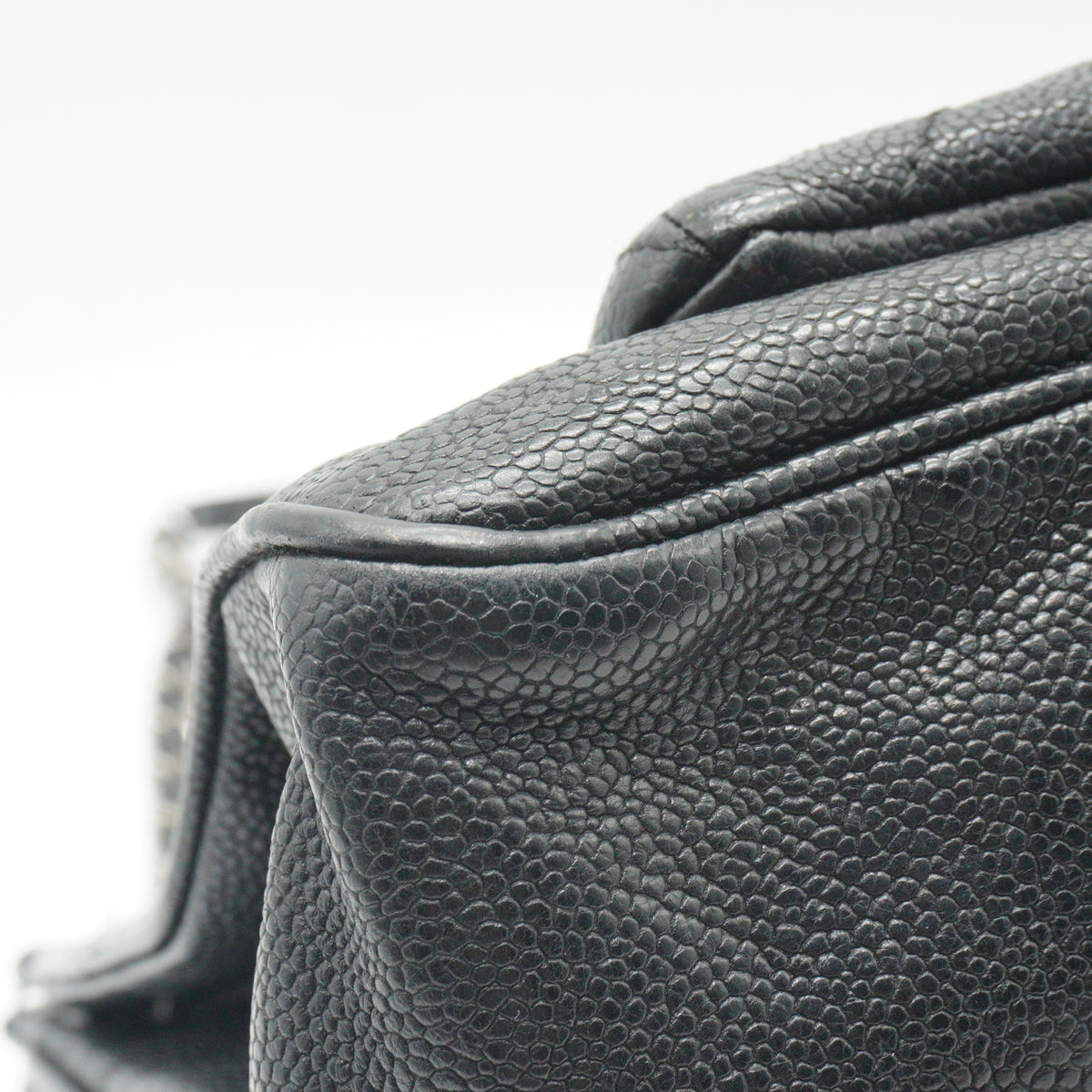 Chanel	Mademoiselle Lock Pocket Flap Bag Black Large SHW