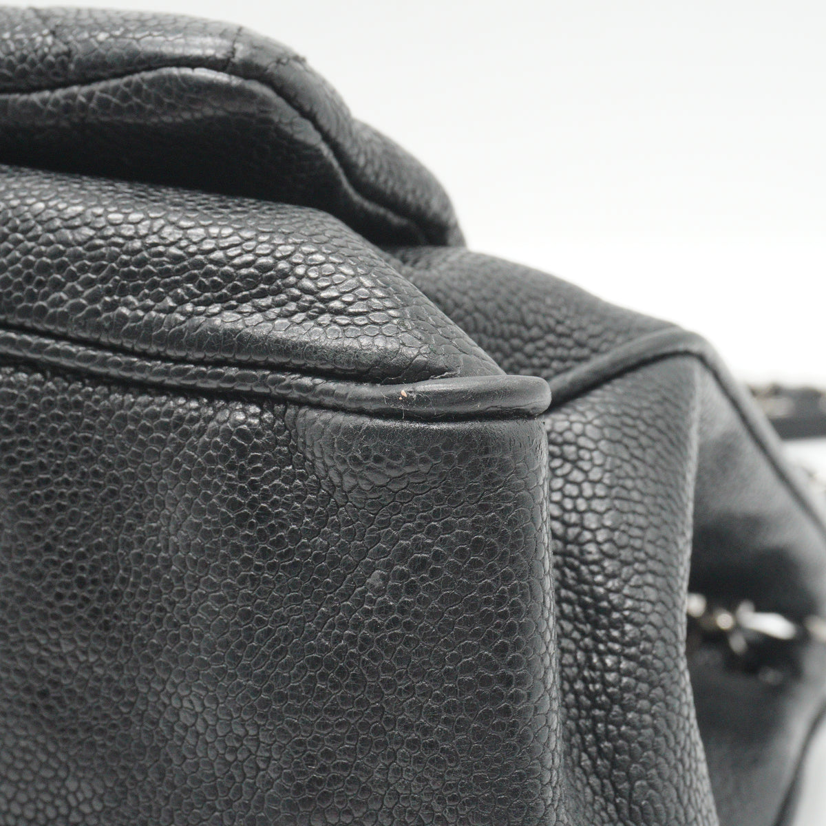 Chanel	Mademoiselle Lock Pocket Flap Bag Black Large SHW