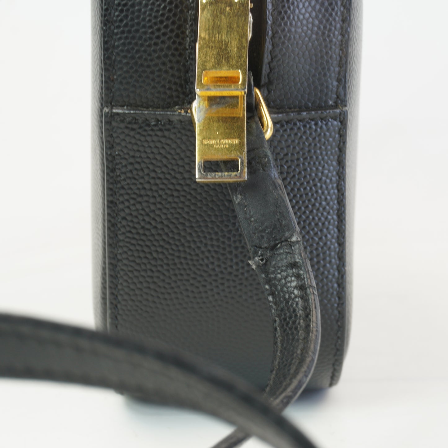 YSL	Monogram Camera Bag Black GHW  Mini