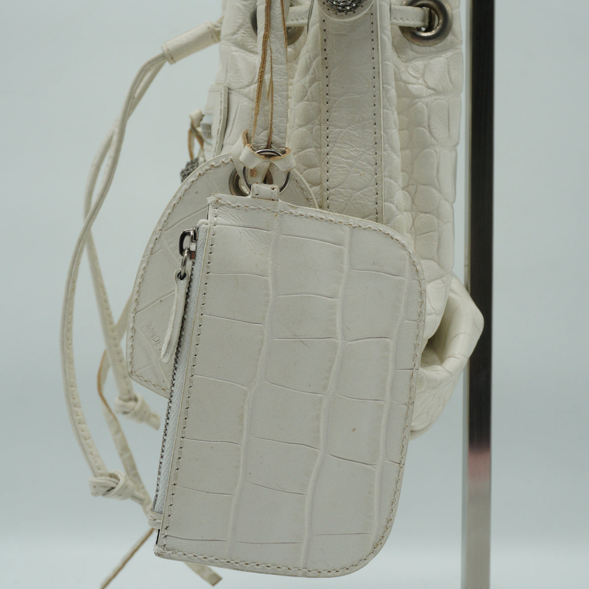 Balenciaga	Le Cagole XS Bucket Bag White Small SHW