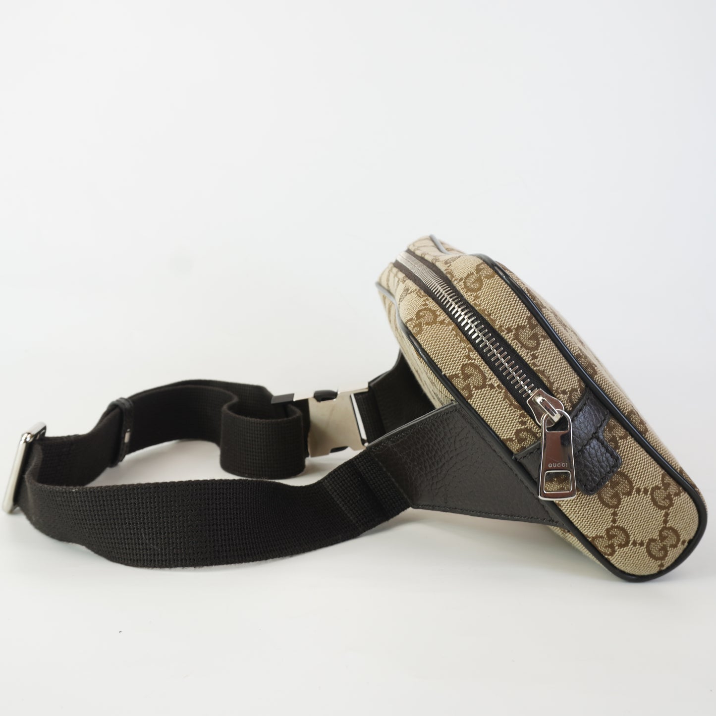Gucci GG Canvas Belt Bag  Ebony