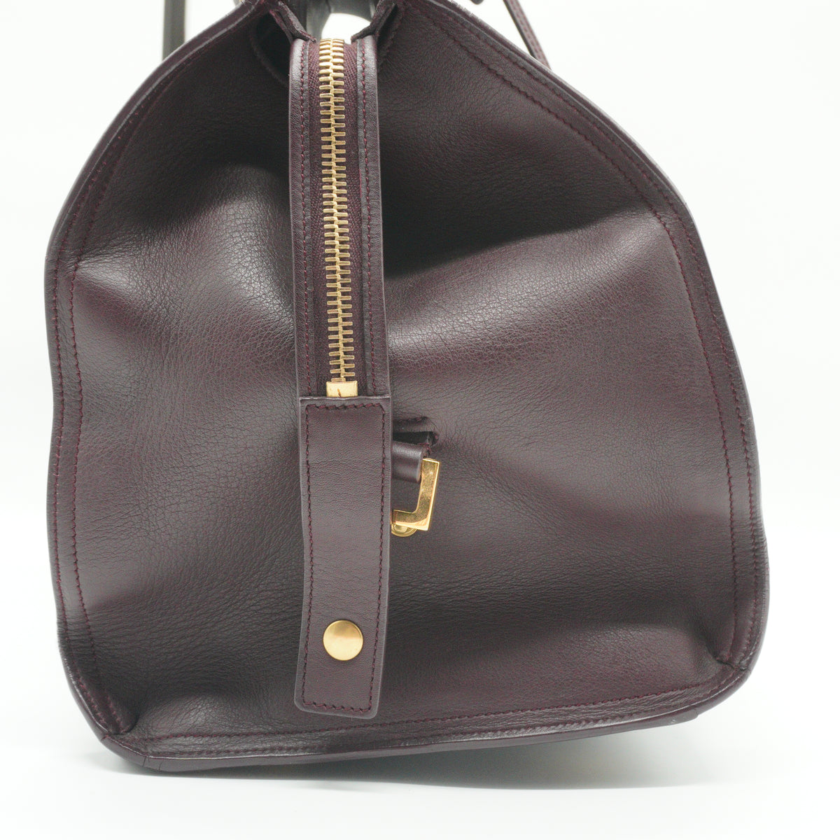 YSL	Cabas Chyc large burgandy GHW