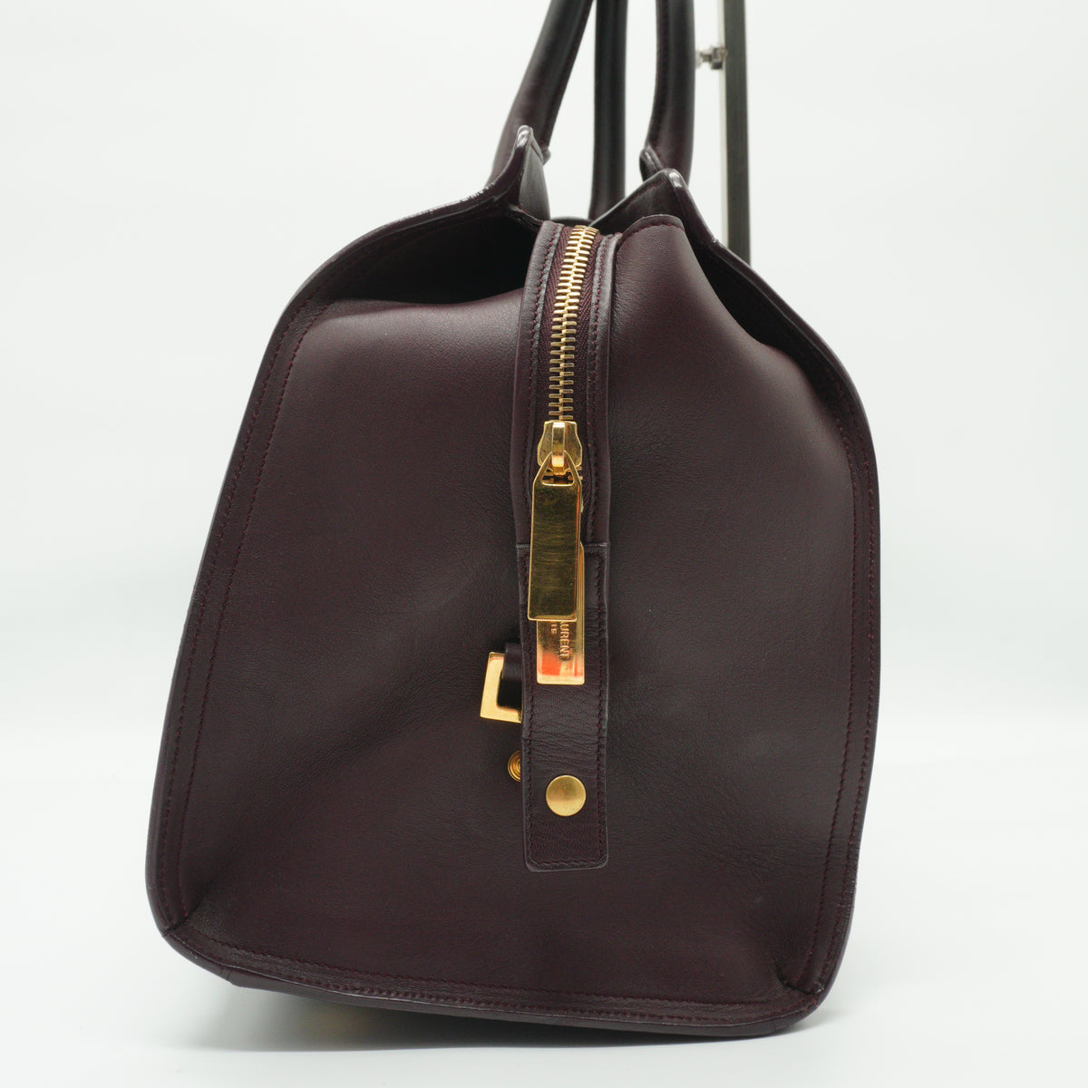 YSL	Cabas Chyc large burgandy GHW