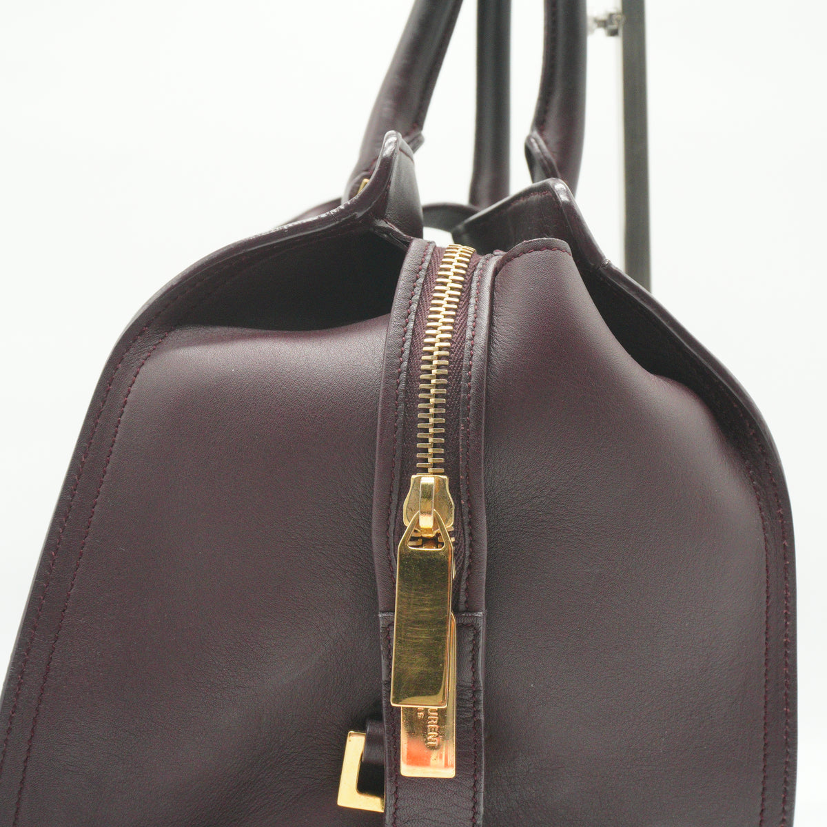 YSL	Cabas Chyc large burgandy GHW