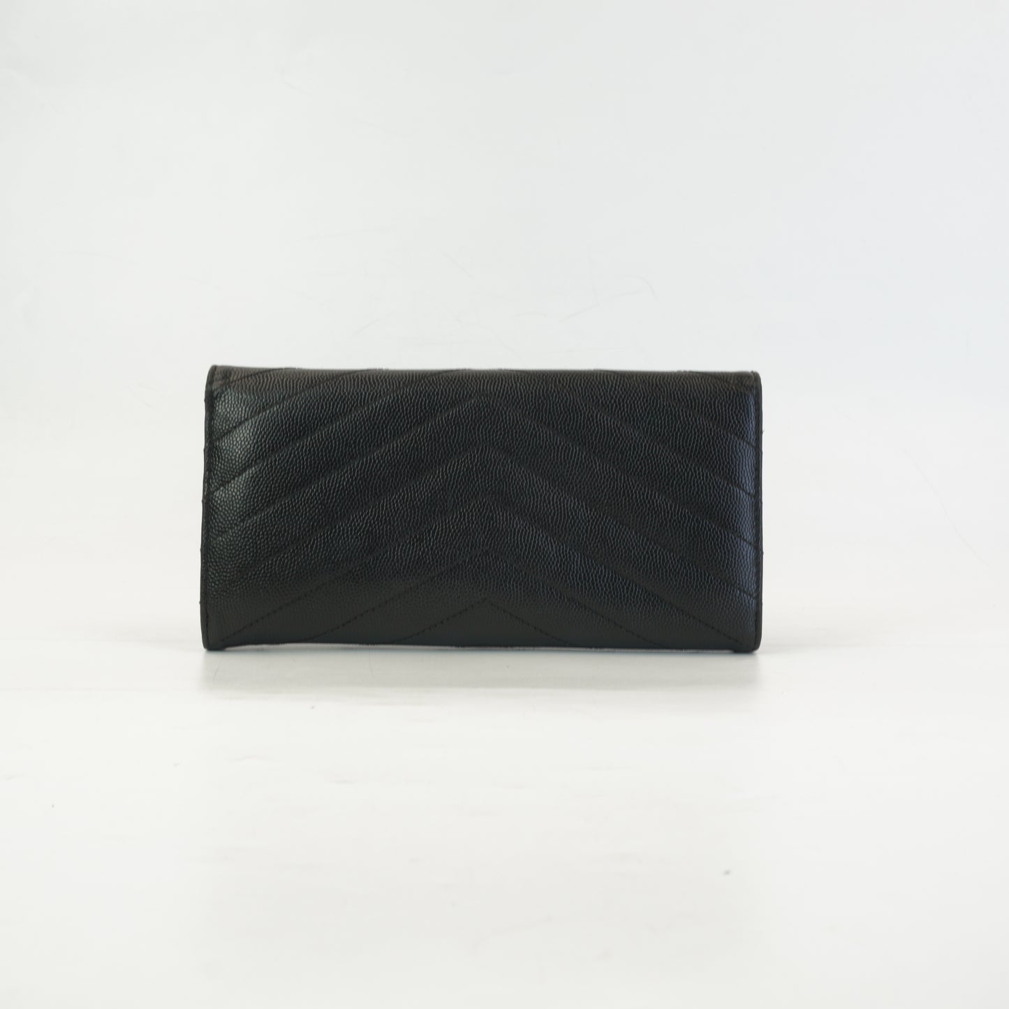 YSL	Cassandra Caviar Large Flap Wallet GHW