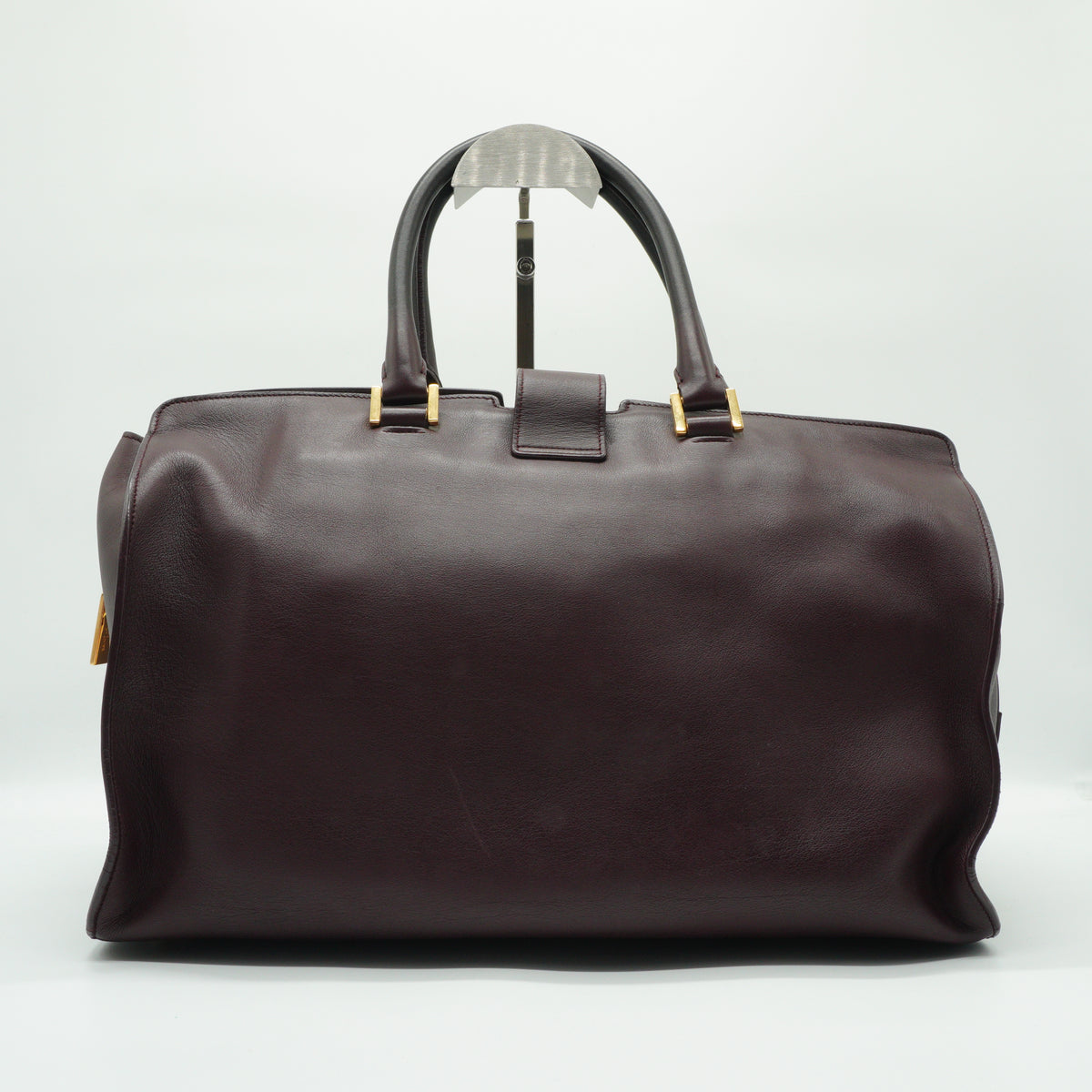 YSL	Cabas Chyc large burgandy GHW