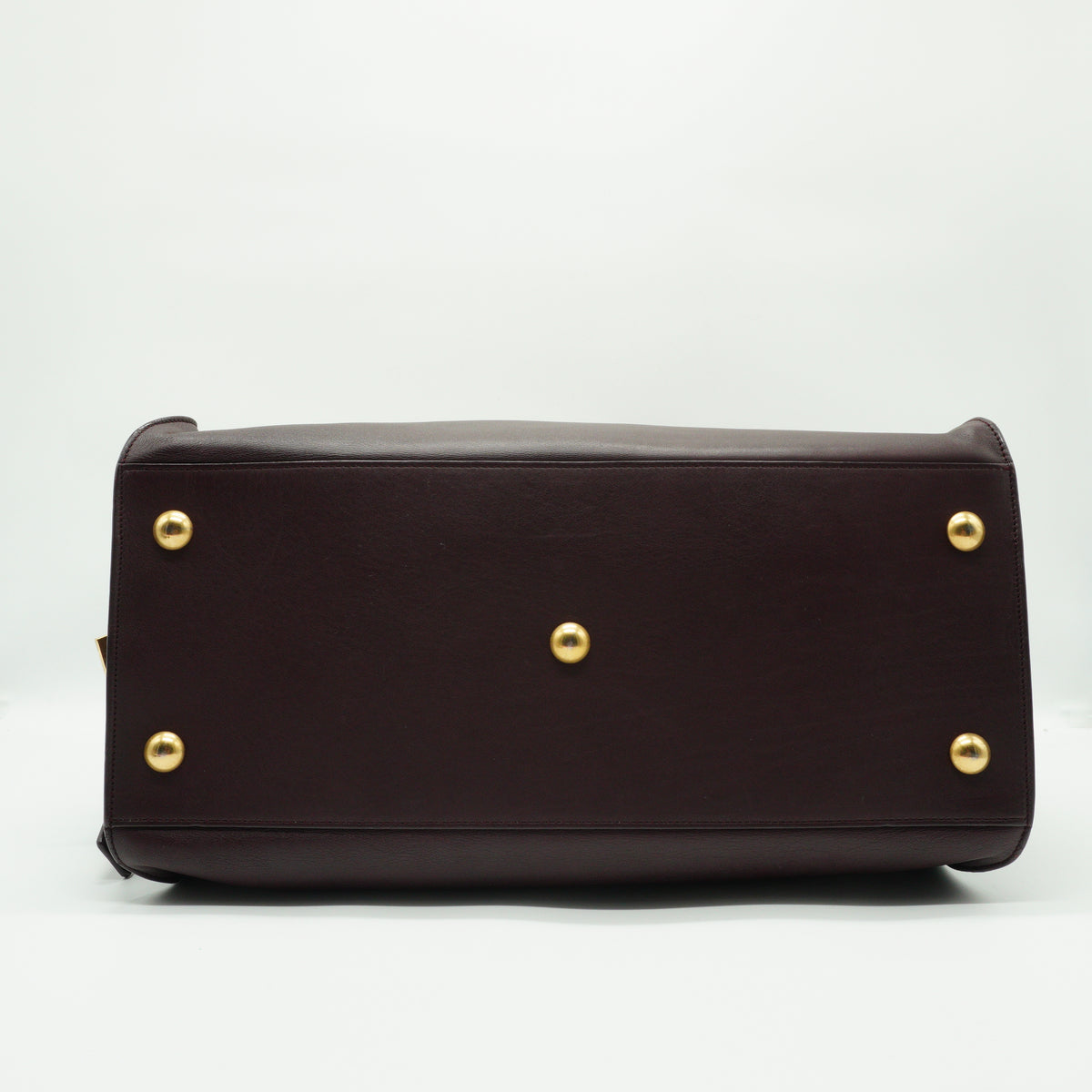 YSL	Cabas Chyc large burgandy GHW