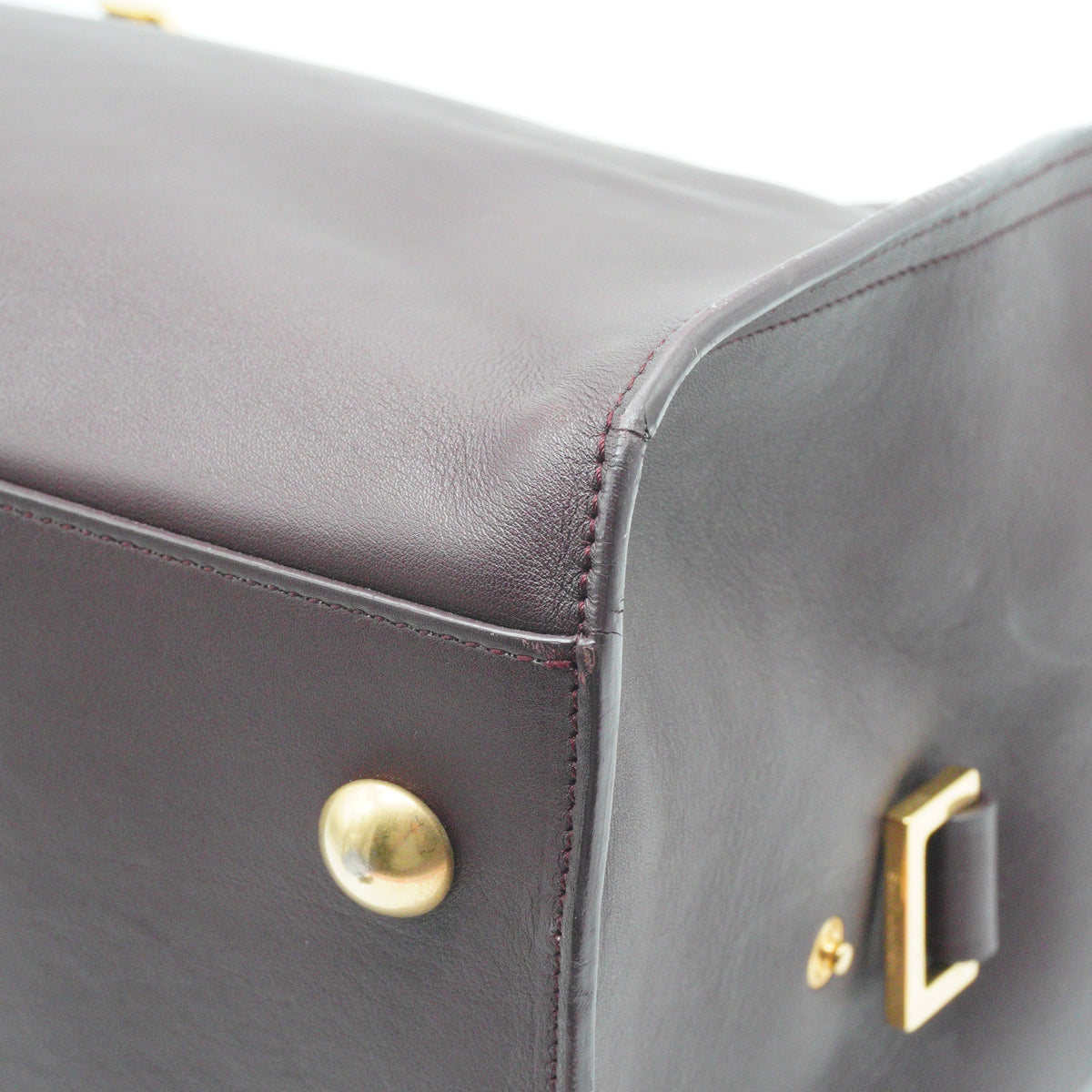 YSL	Cabas Chyc large burgandy GHW