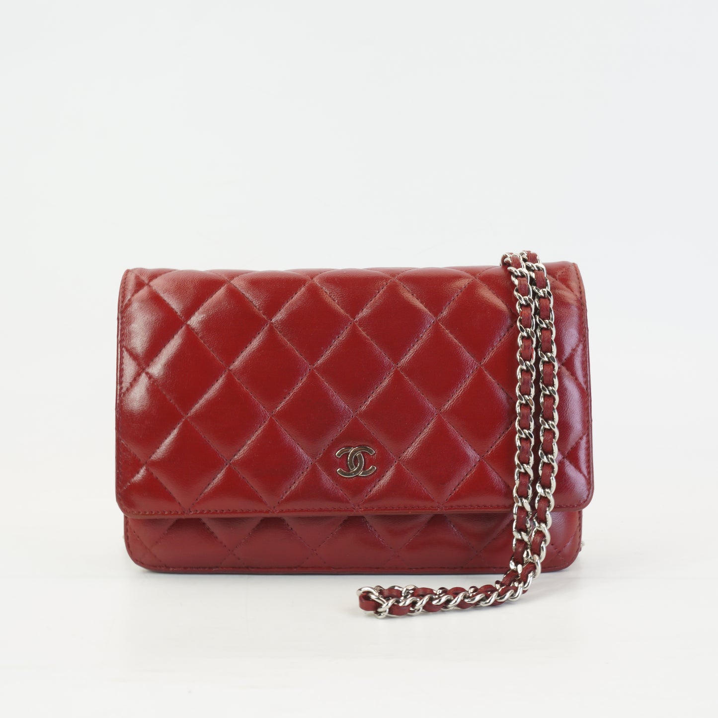 Chanel Woc Red Lambskin SHW