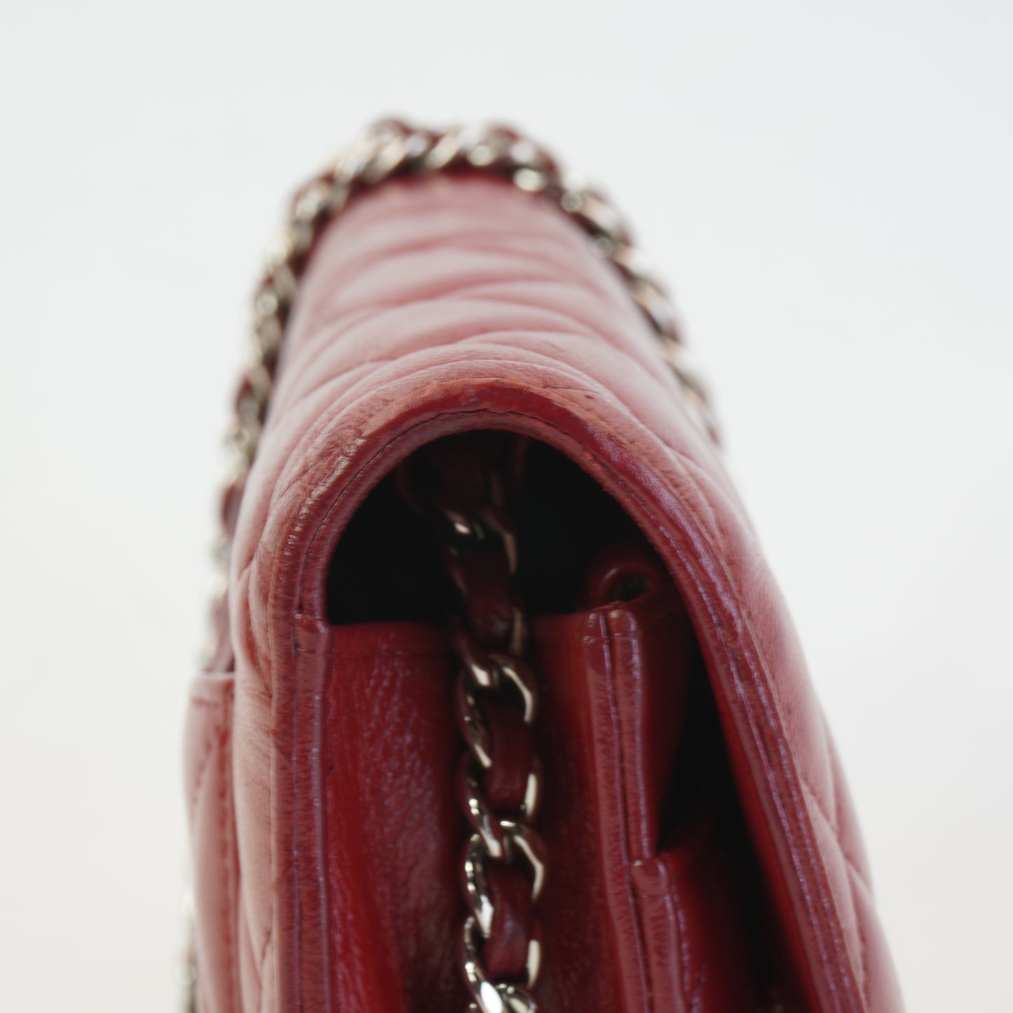 Chanel Woc Red Lambskin SHW