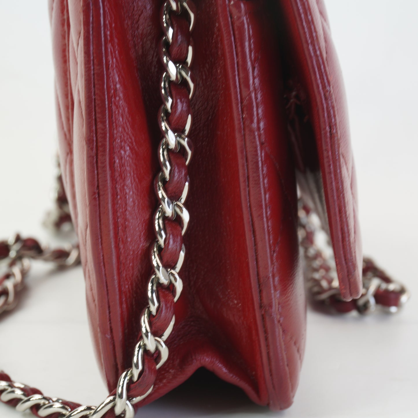 Chanel Woc Red Lambskin SHW