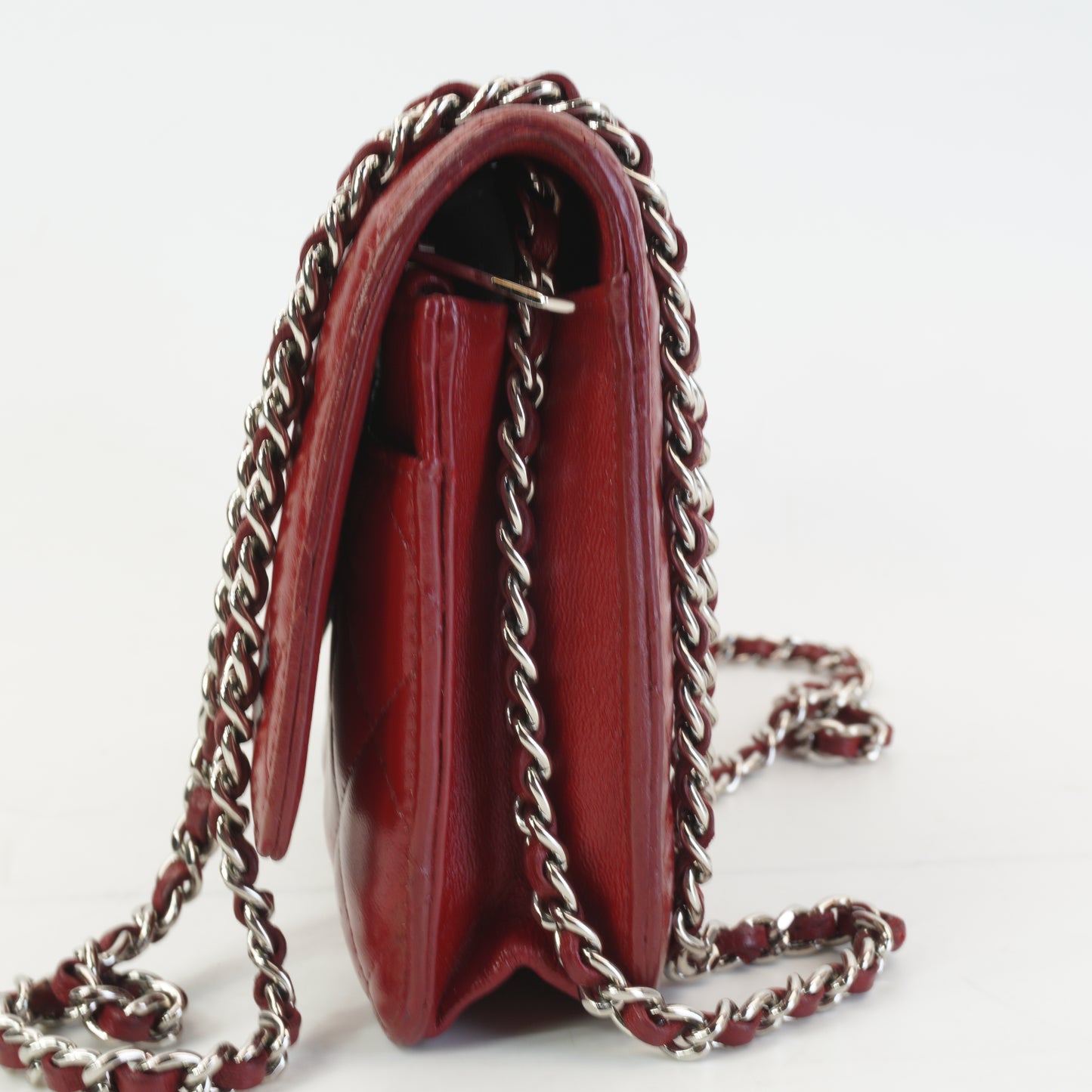 Chanel Woc Red Lambskin SHW
