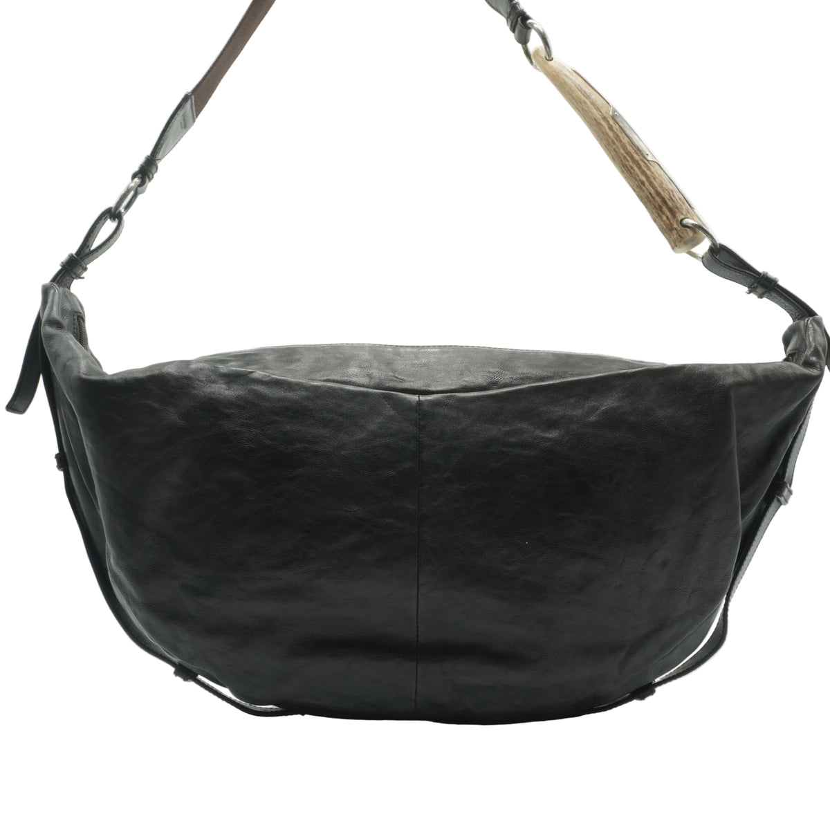 YSL	Mombasa Hobo Black Bag SHW XL