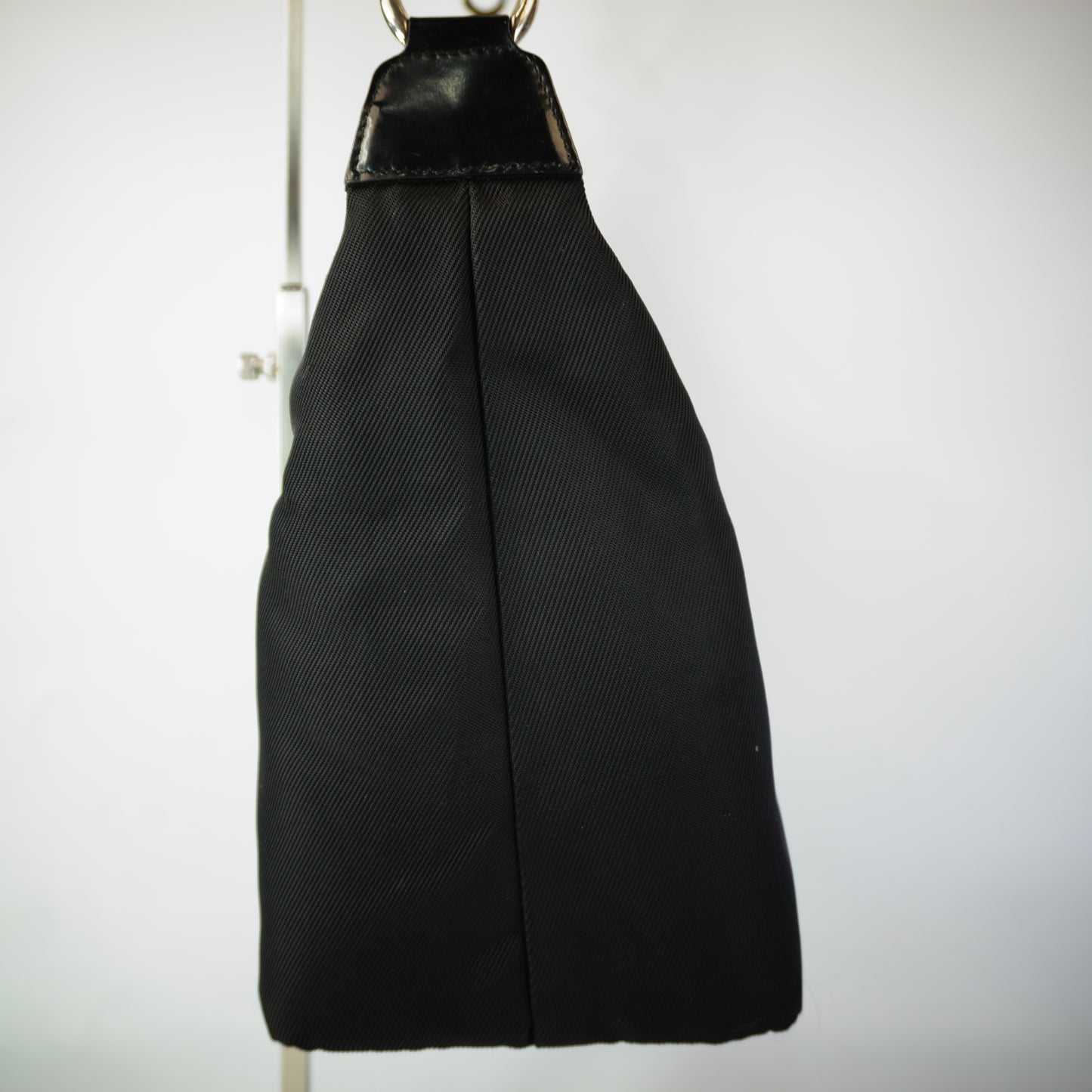 Gucci Vintage Nylon Bamboo Hobo SHW
