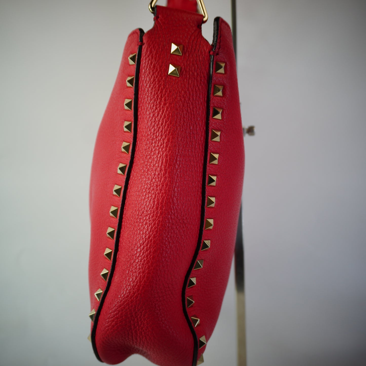 Valentino Hobo Rockstud Fuschia Pink