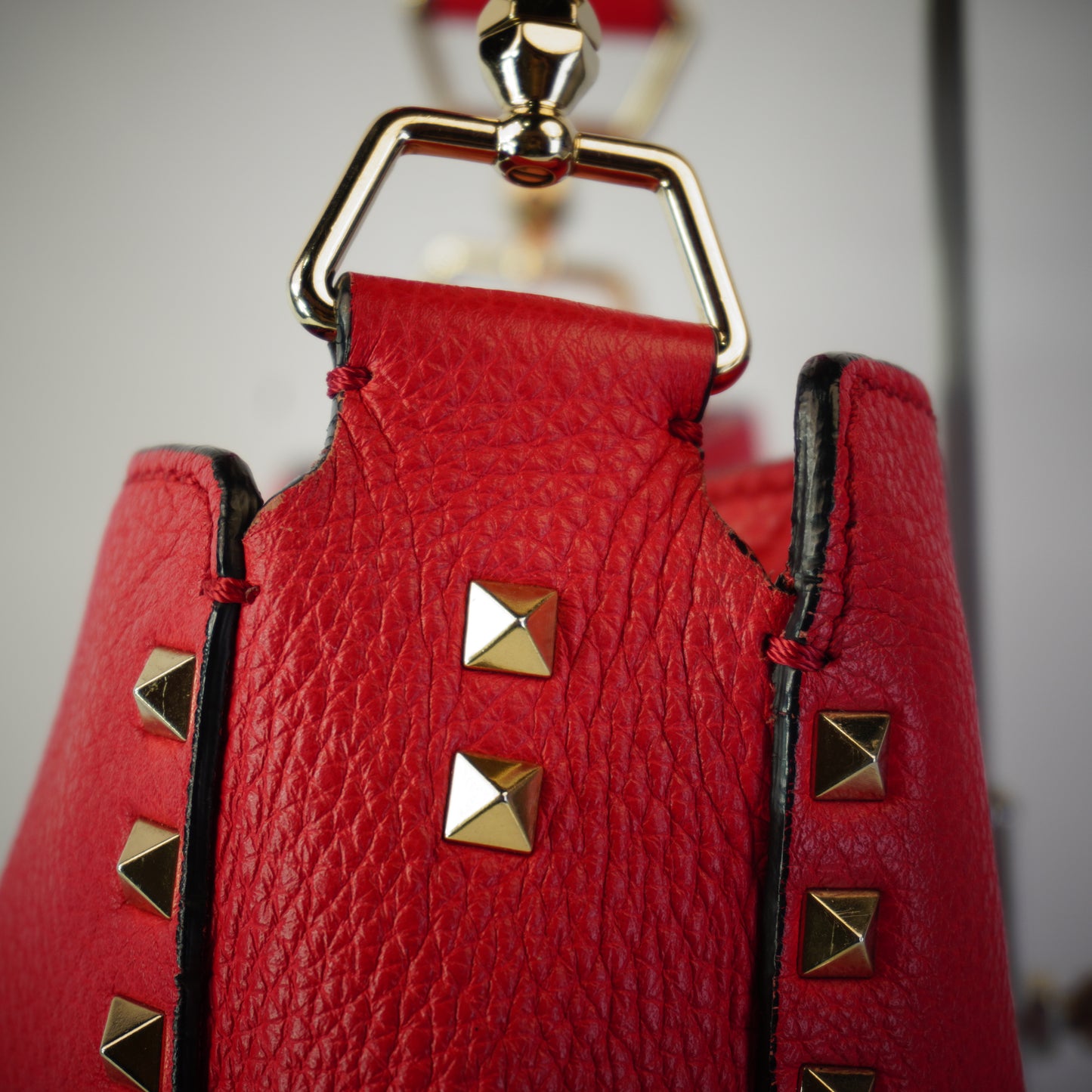 Valentino Hobo Rockstud Fuschia Pink