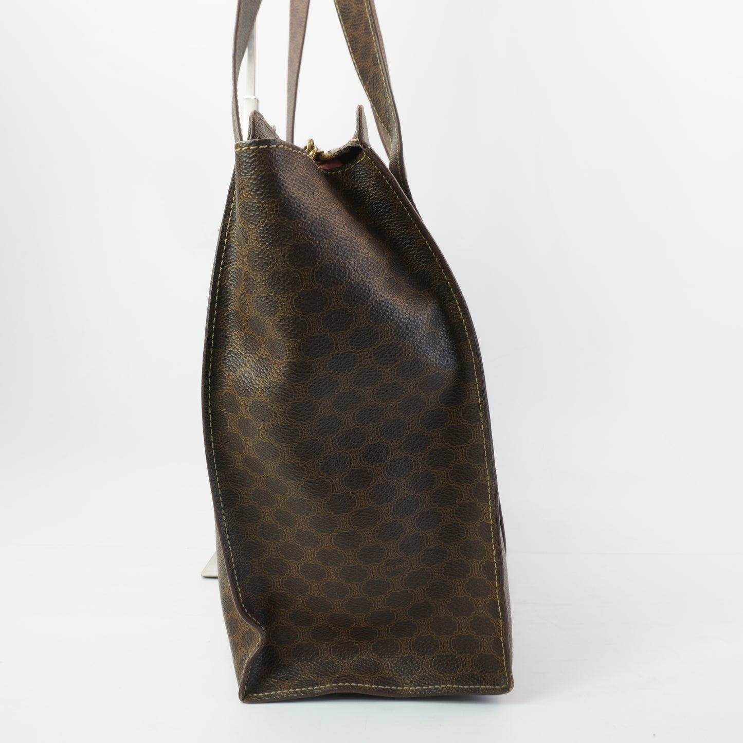 Celine Vintage Macadem Pattern Large Tote Bag GHW