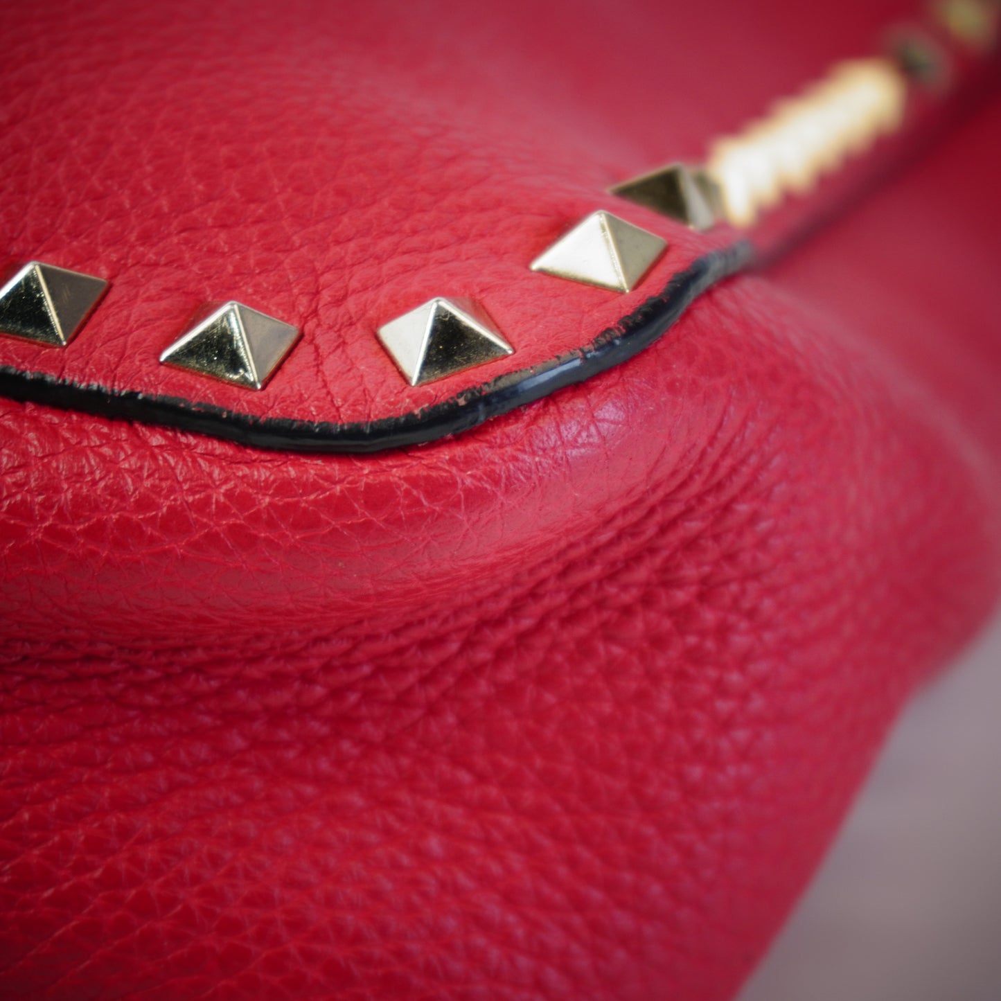 Valentino Hobo Rockstud Fuschia Pink