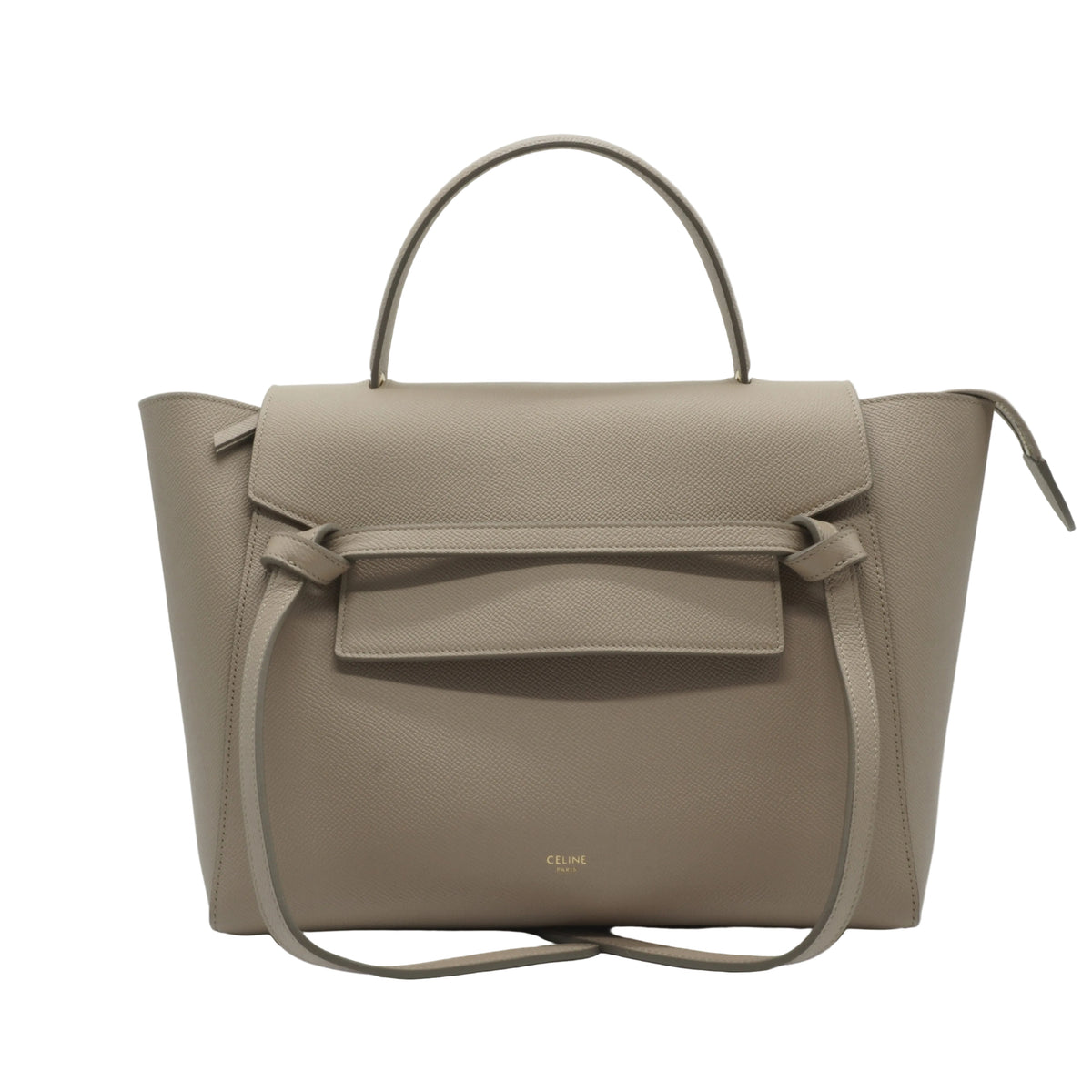 Celine	Grained Calfskin Belt Bag Small Beige GHW