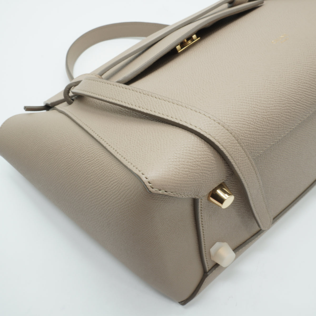 Celine	Grained Calfskin Belt Bag Small Beige GHW