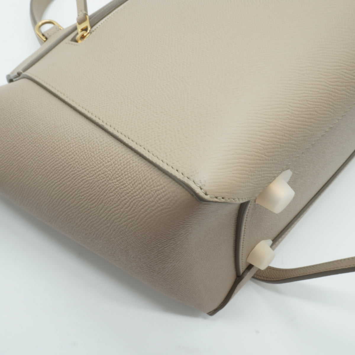 Celine	Grained Calfskin Belt Bag Small Beige GHW