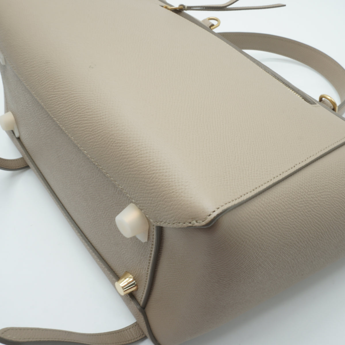 Celine	Grained Calfskin Belt Bag Small Beige GHW