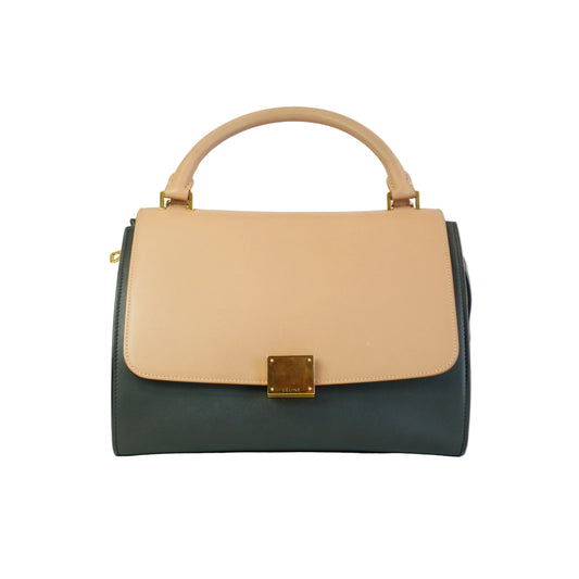 Celine Trapeze Medium Clalfskin Petal Late Grey GHW