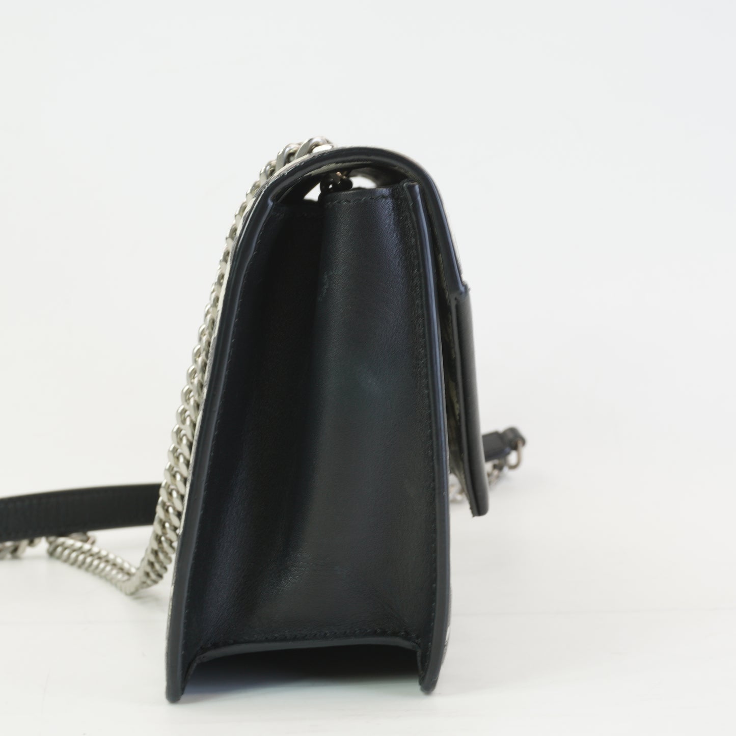YSL	Star Pattern Bag Mini Black & White SHW