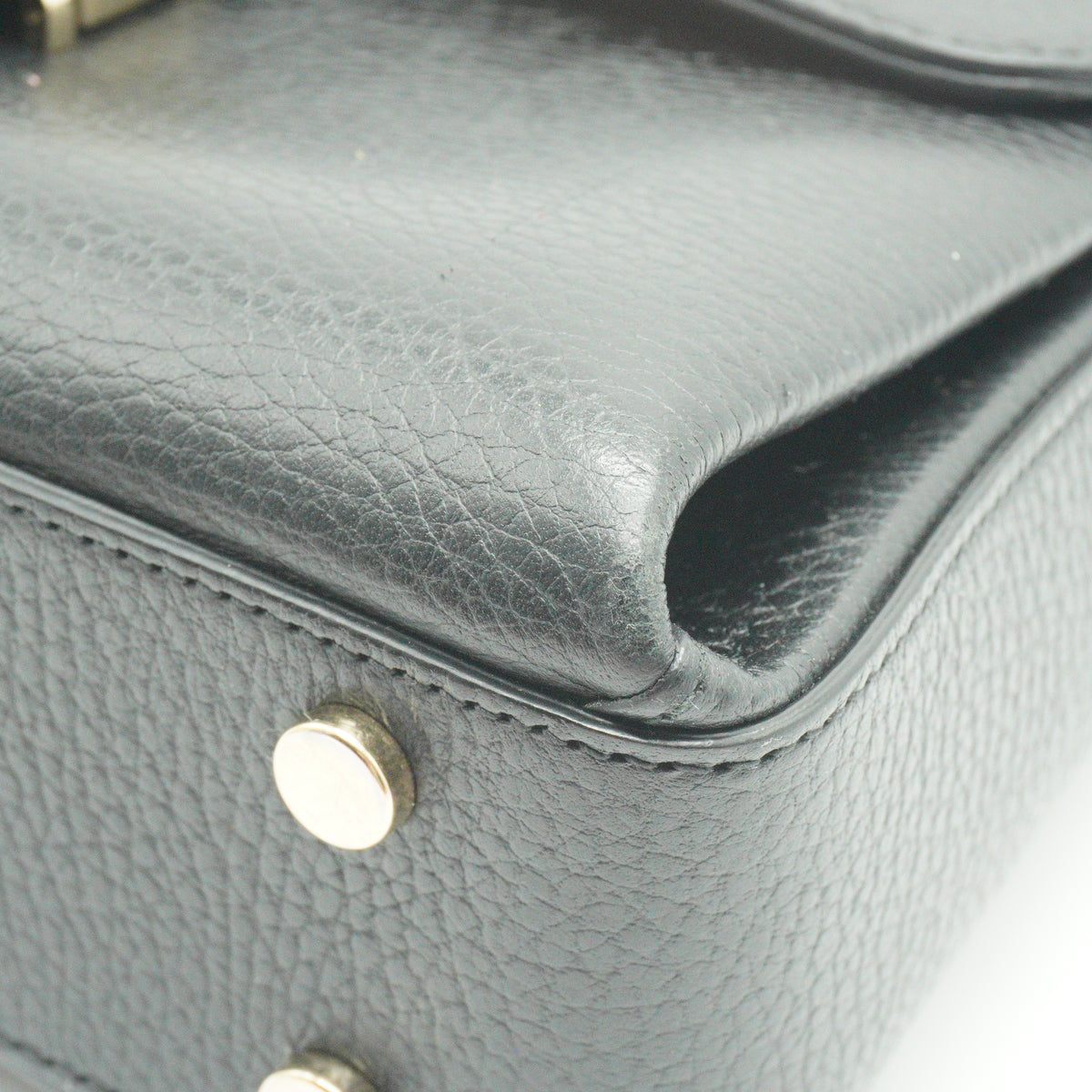 Gucci	GG Interlocking Top Handle Small Crossbody Black Bag SHW