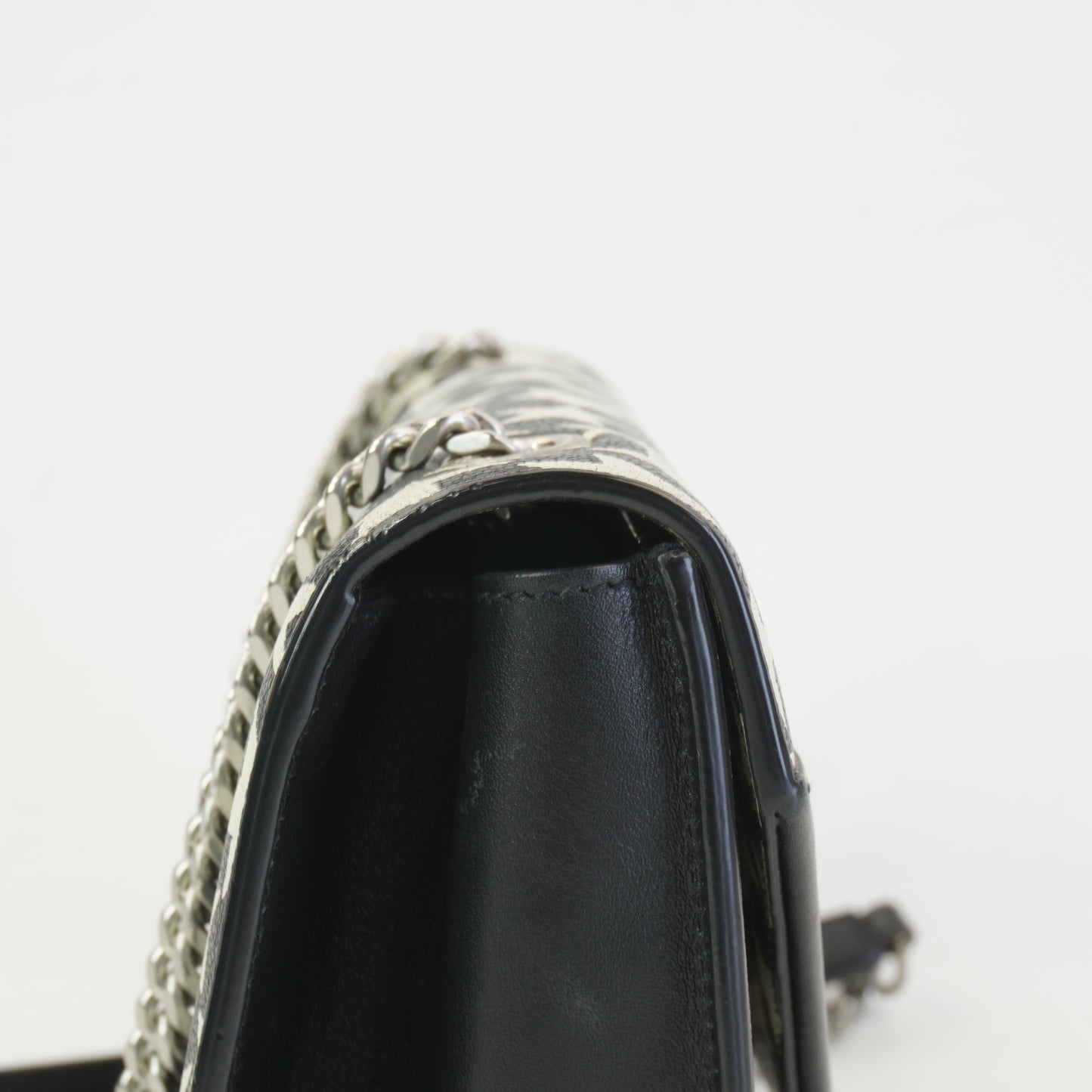 YSL	Star Pattern Bag Mini Black & White SHW