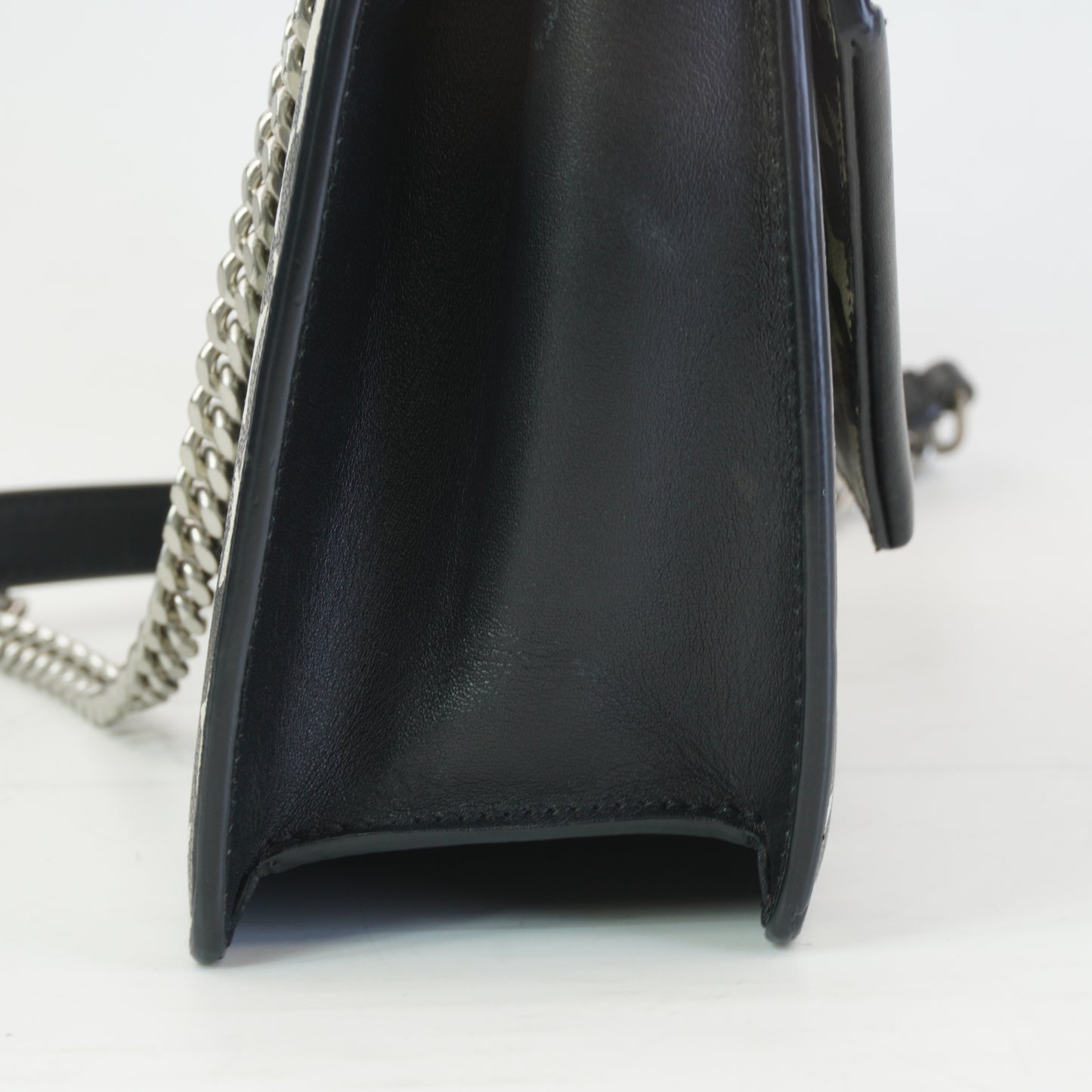 YSL	Star Pattern Bag Mini Black & White SHW