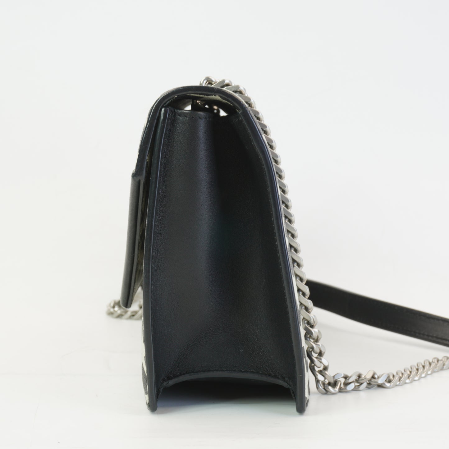 YSL	Star Pattern Bag Mini Black & White SHW