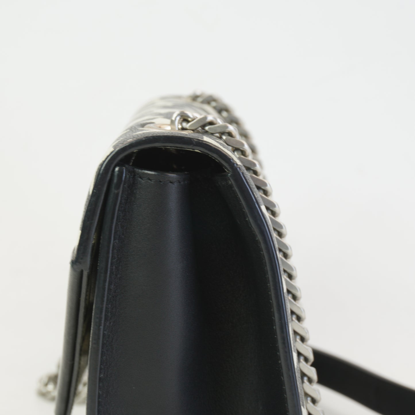 YSL	Star Pattern Bag Mini Black & White SHW