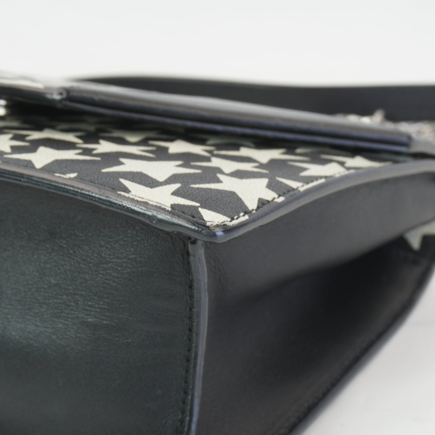 YSL	Star Pattern Bag Mini Black & White SHW