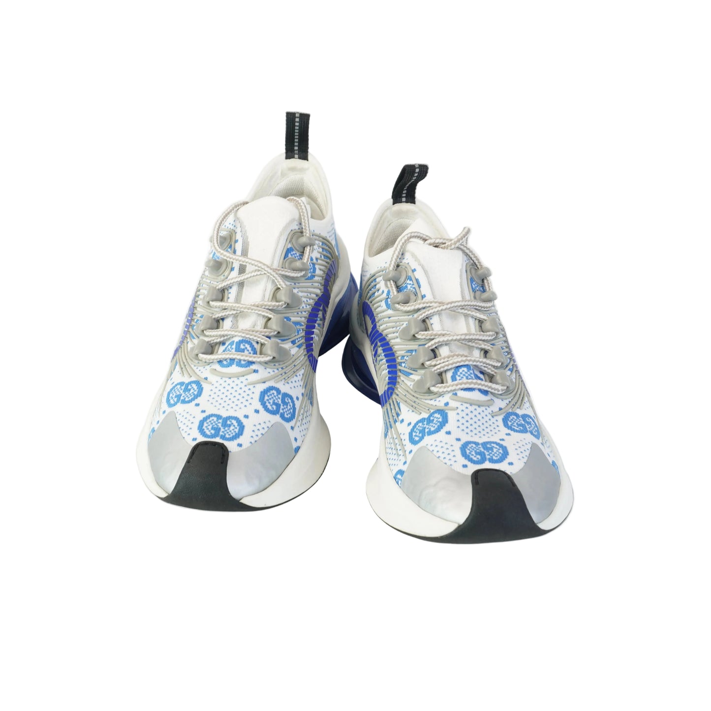 Gucci Run Technical-Knit Sneakers White/Blue size 36