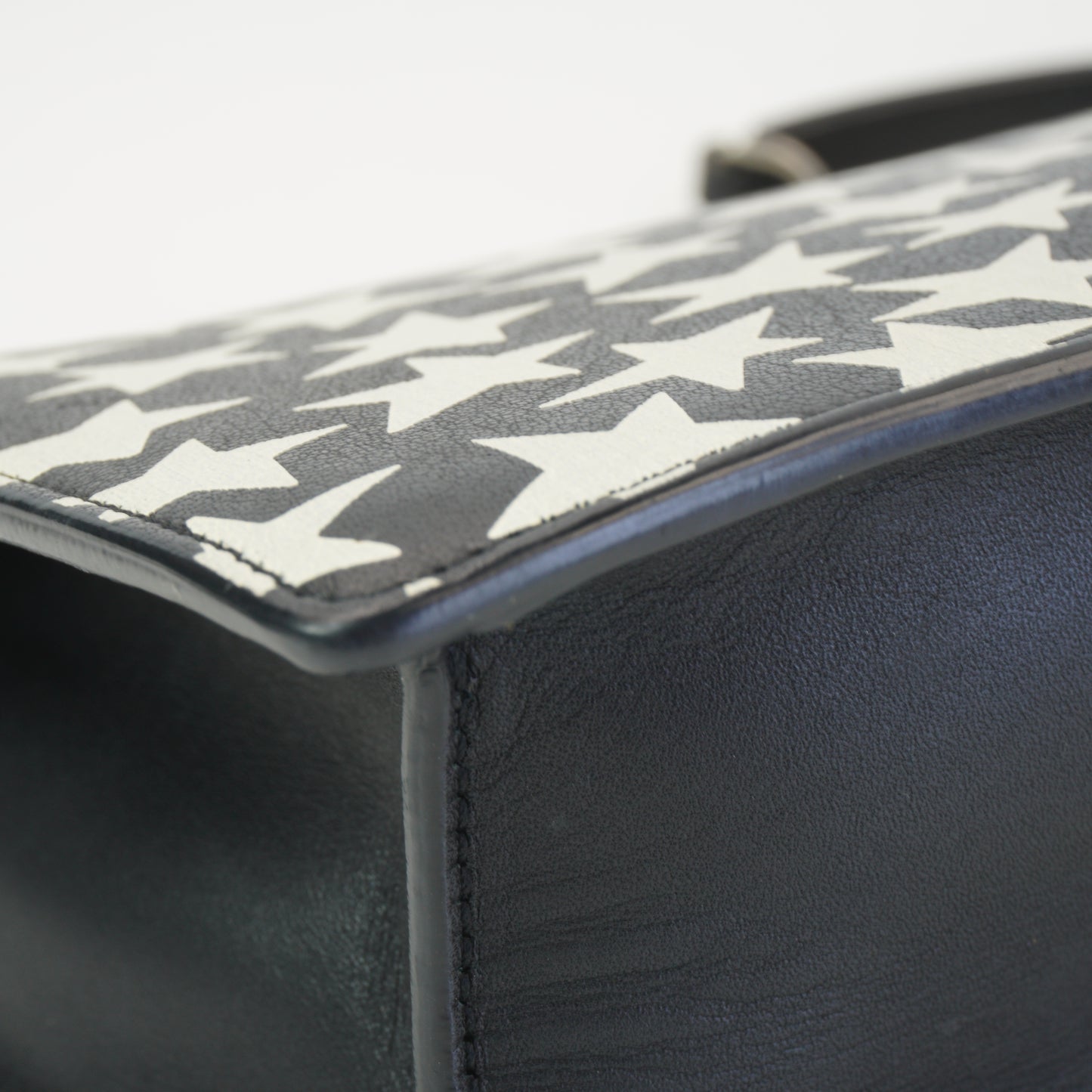 YSL	Star Pattern Bag Mini Black & White SHW