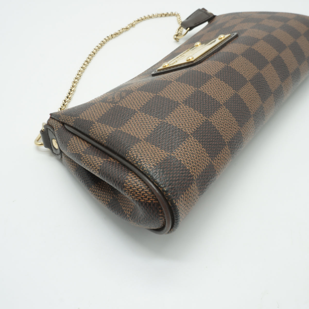 Louis Vuitton	Damier Ebene Eva Clutch Medium GHW