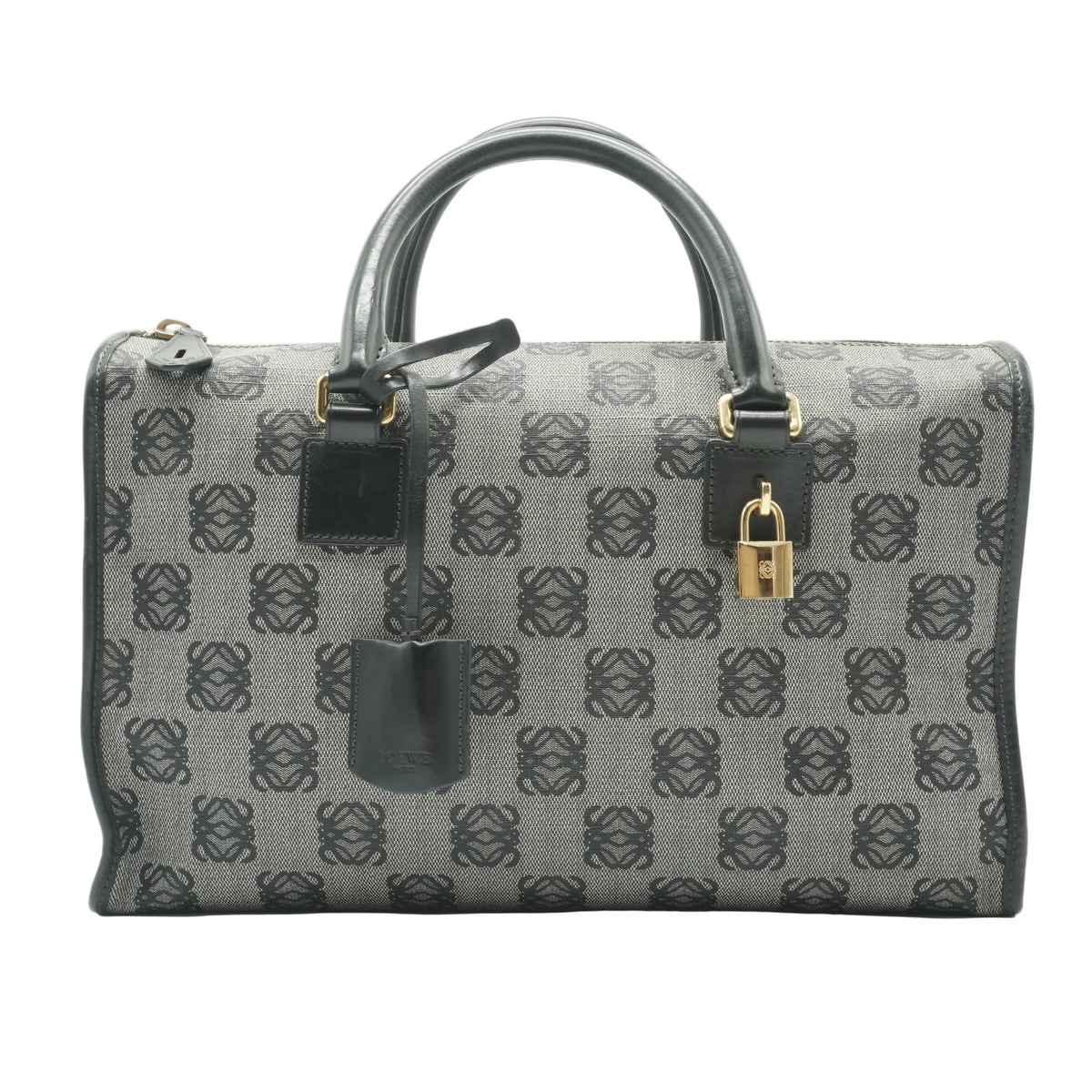 Loewe	"Anagram Amazona Large Hand Bag  Black GHW "