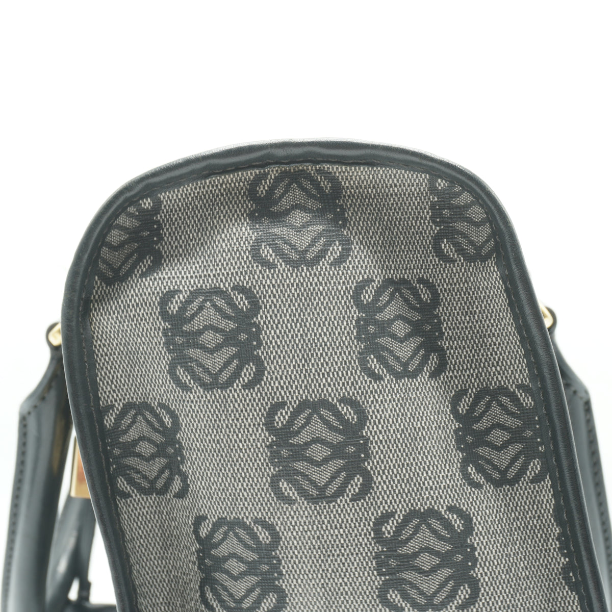 Loewe	"Anagram Amazona Large Hand Bag  Black GHW "