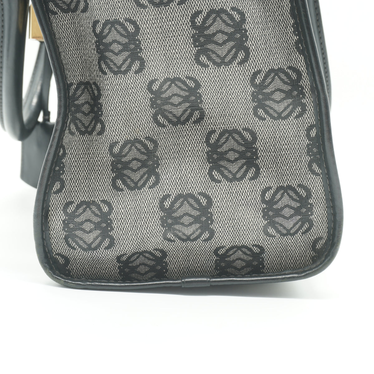 Loewe	"Anagram Amazona Large Hand Bag  Black GHW "