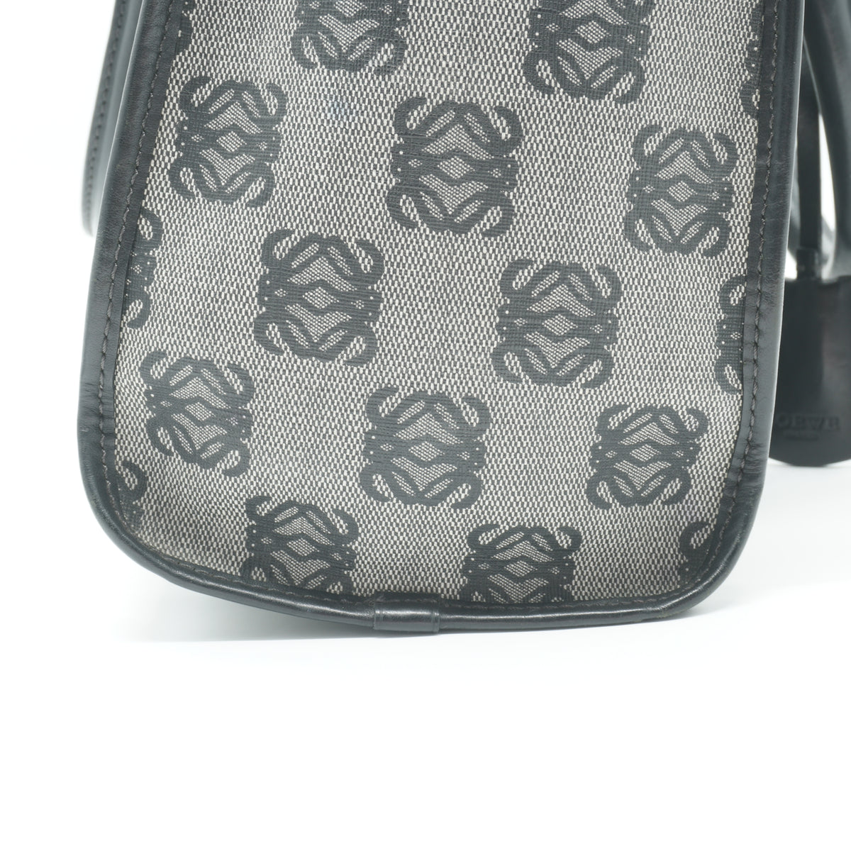 Loewe	"Anagram Amazona Large Hand Bag  Black GHW "