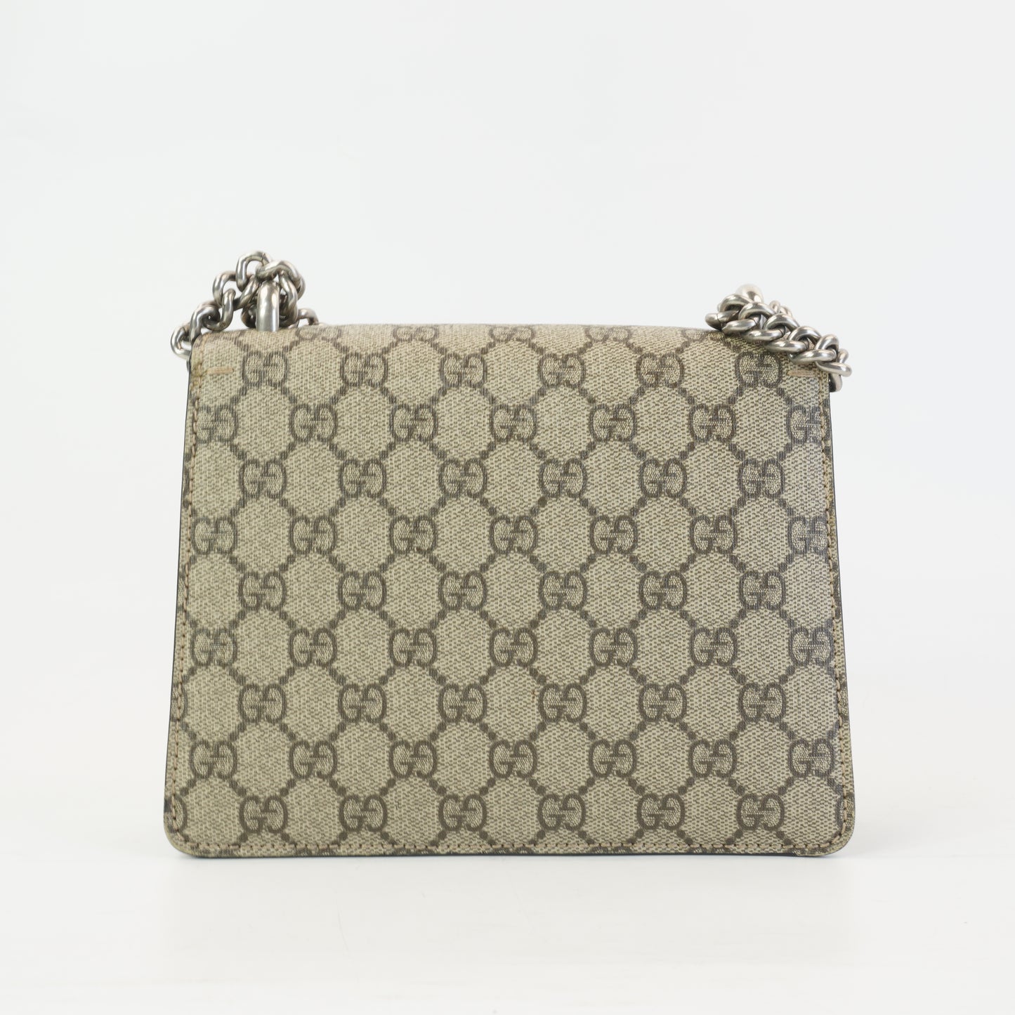 Gucci Dionysus Gg Supreme Beige and Ebony Canvas with Black SHW Small