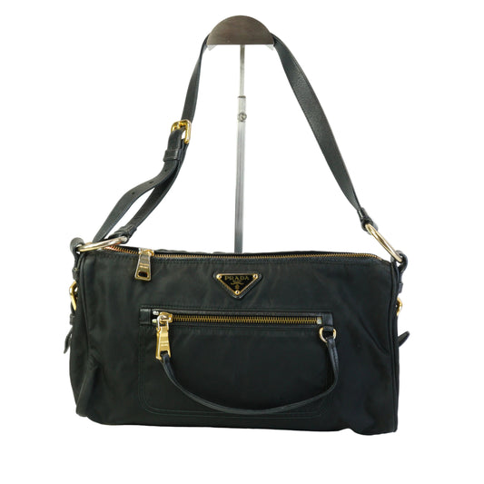Prada Tessuto Medium Nylon Black GHW