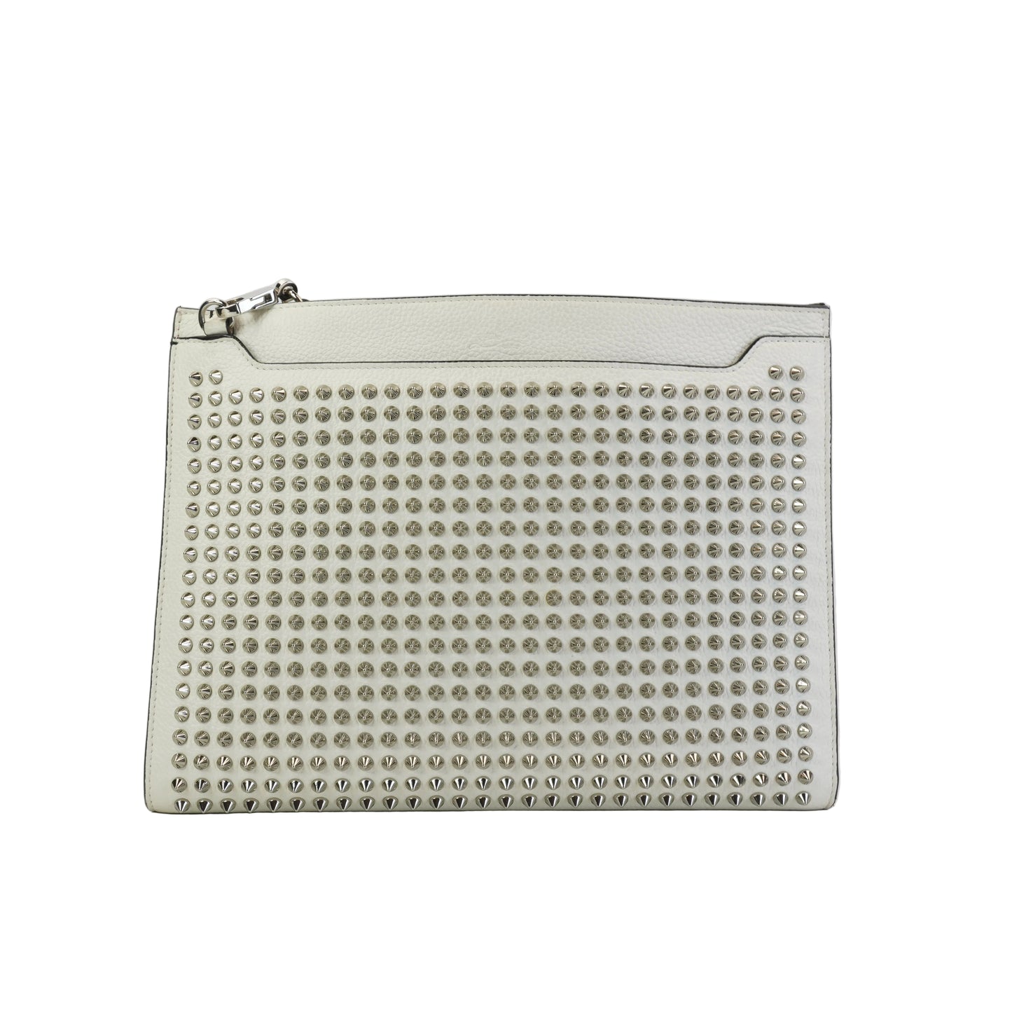 Christian Louboutin Silky Pouch White Medium SHW