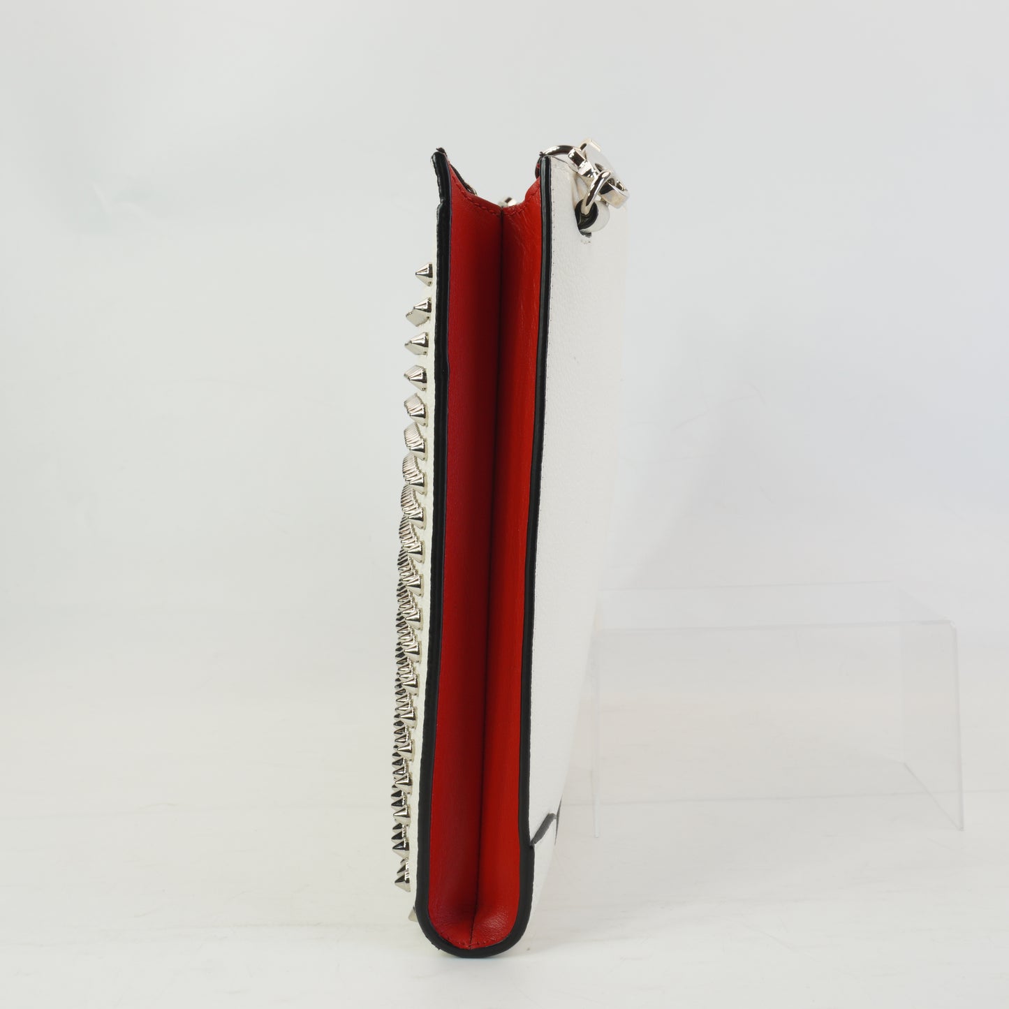 Christian Louboutin Silky Pouch White Medium SHW