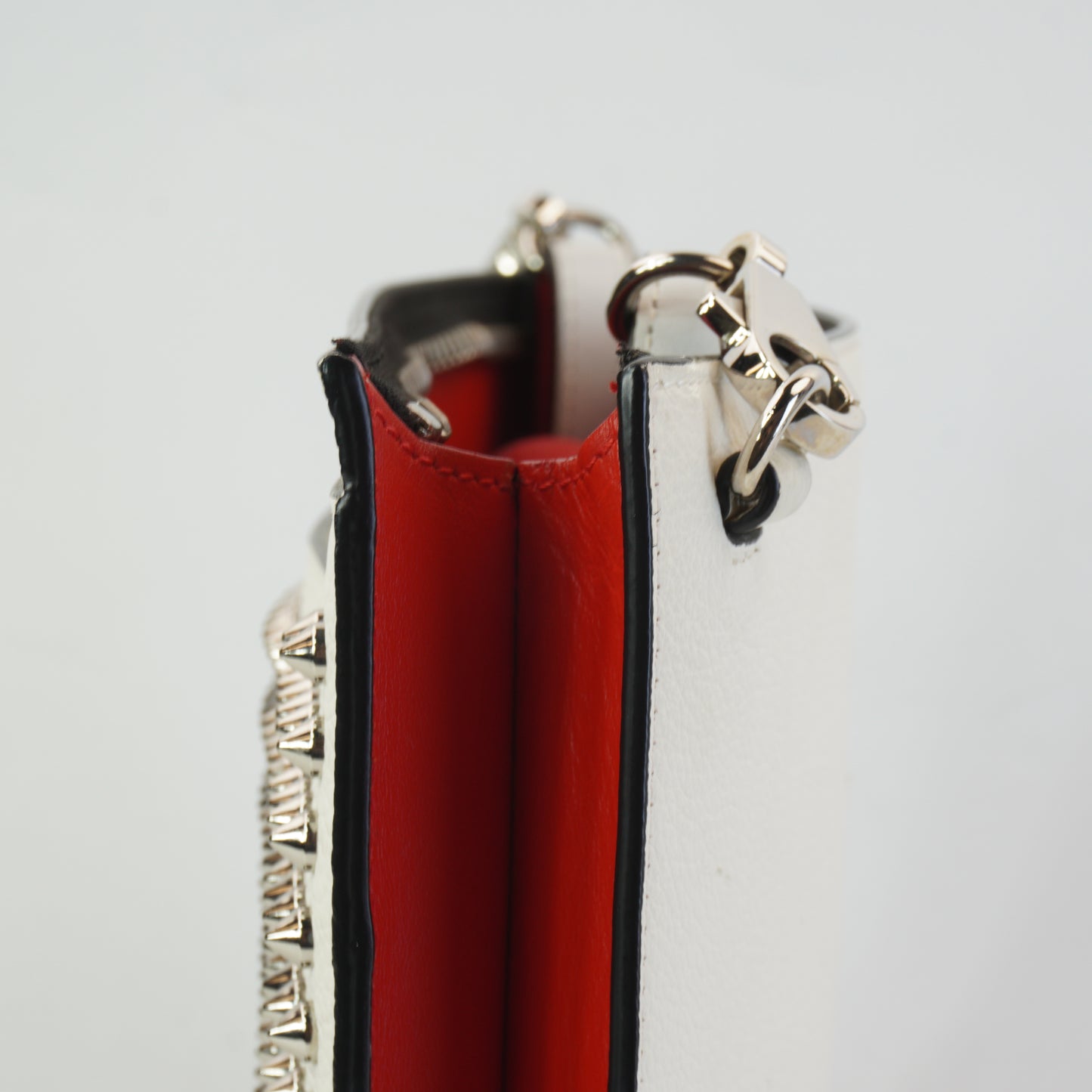 Christian Louboutin Silky Pouch White Medium SHW