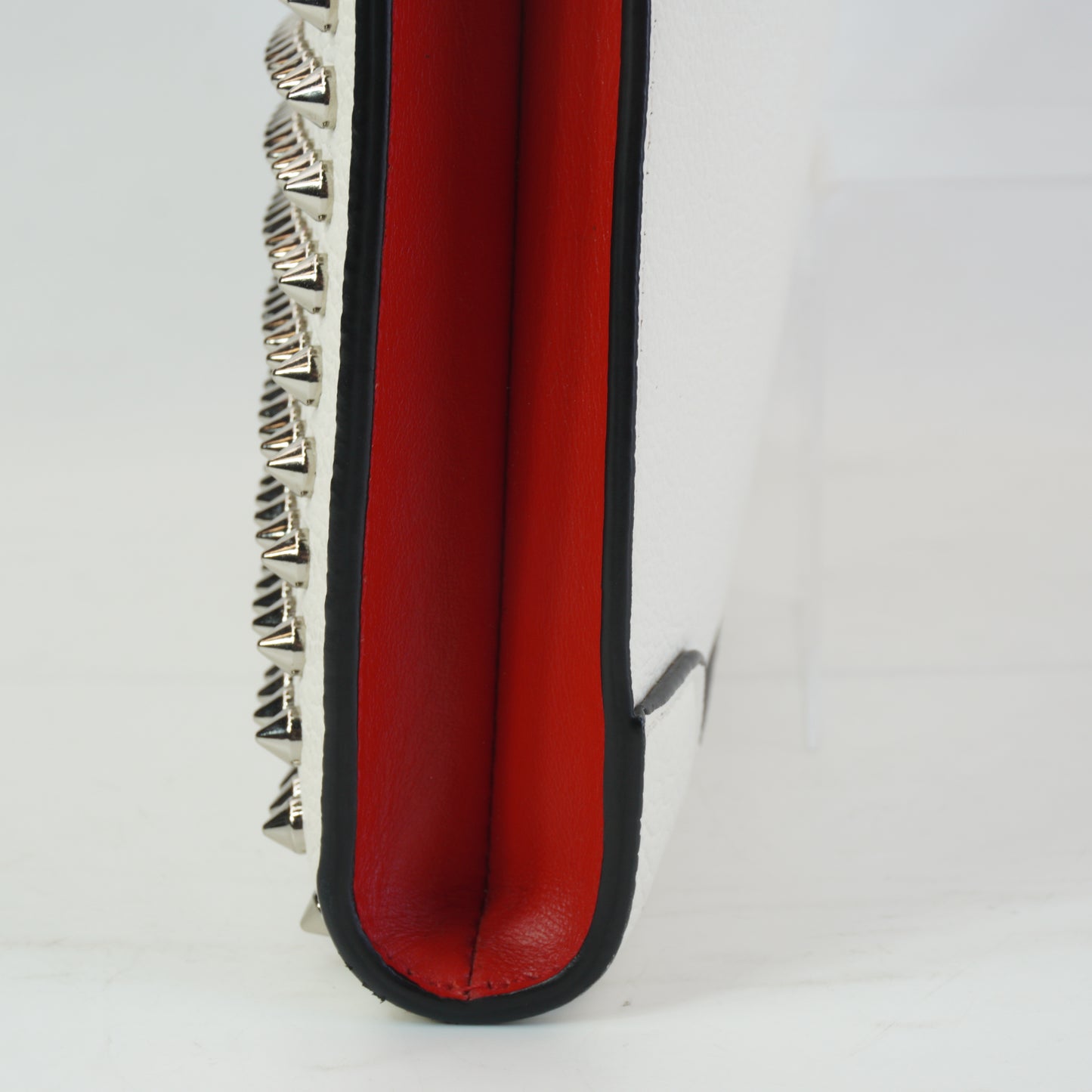 Christian Louboutin Silky Pouch White Medium SHW