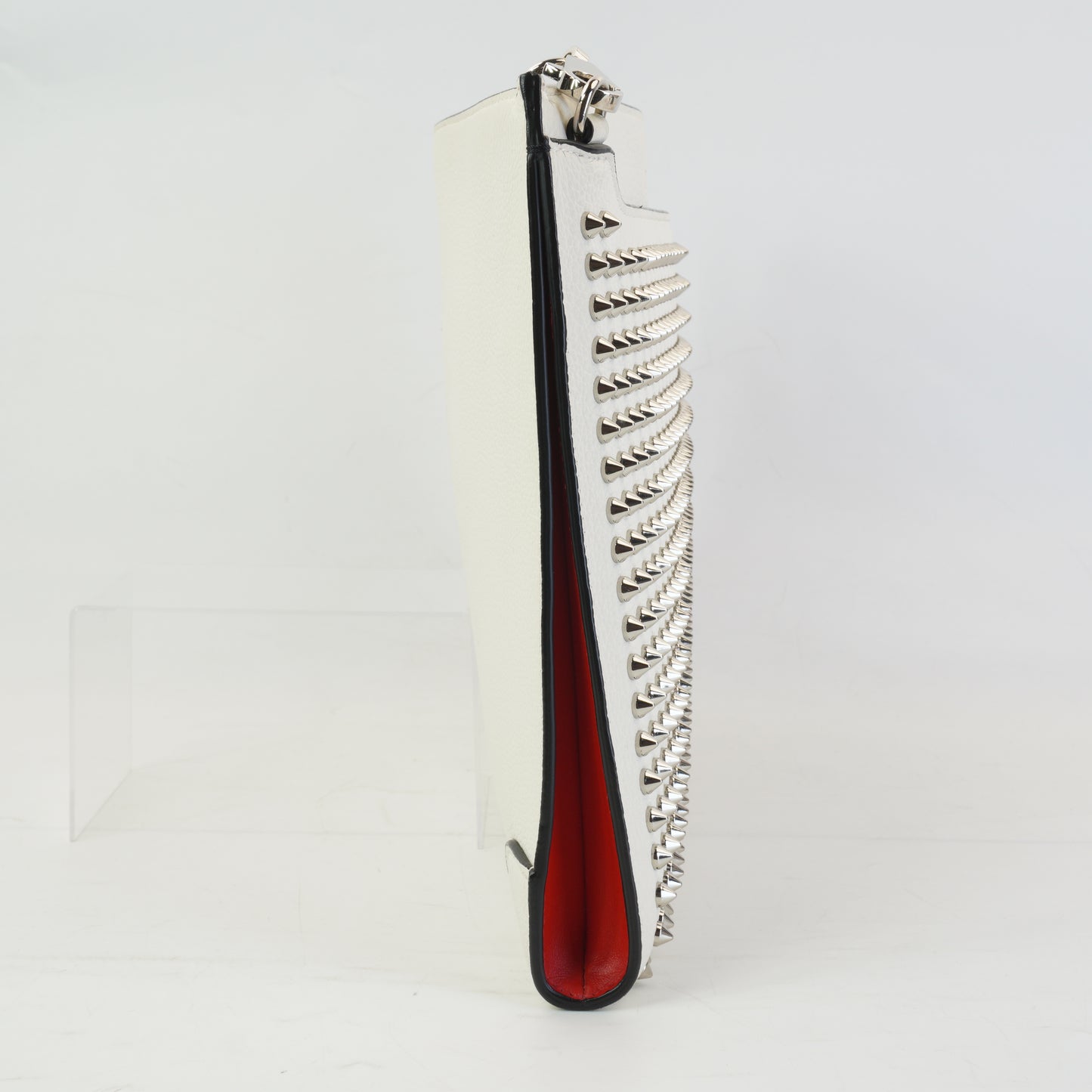 Christian Louboutin Silky Pouch White Medium SHW