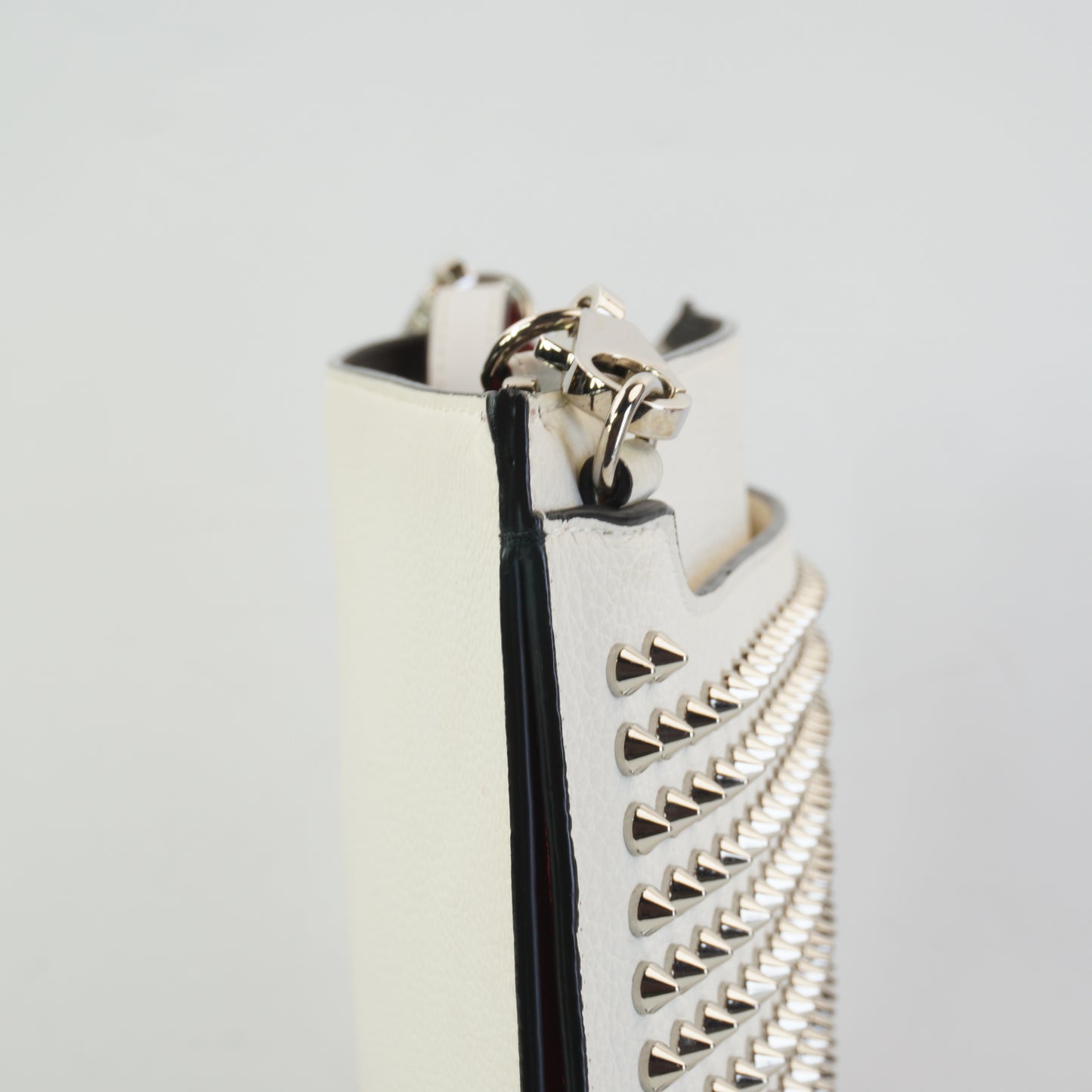 Christian Louboutin Silky Pouch White Medium SHW