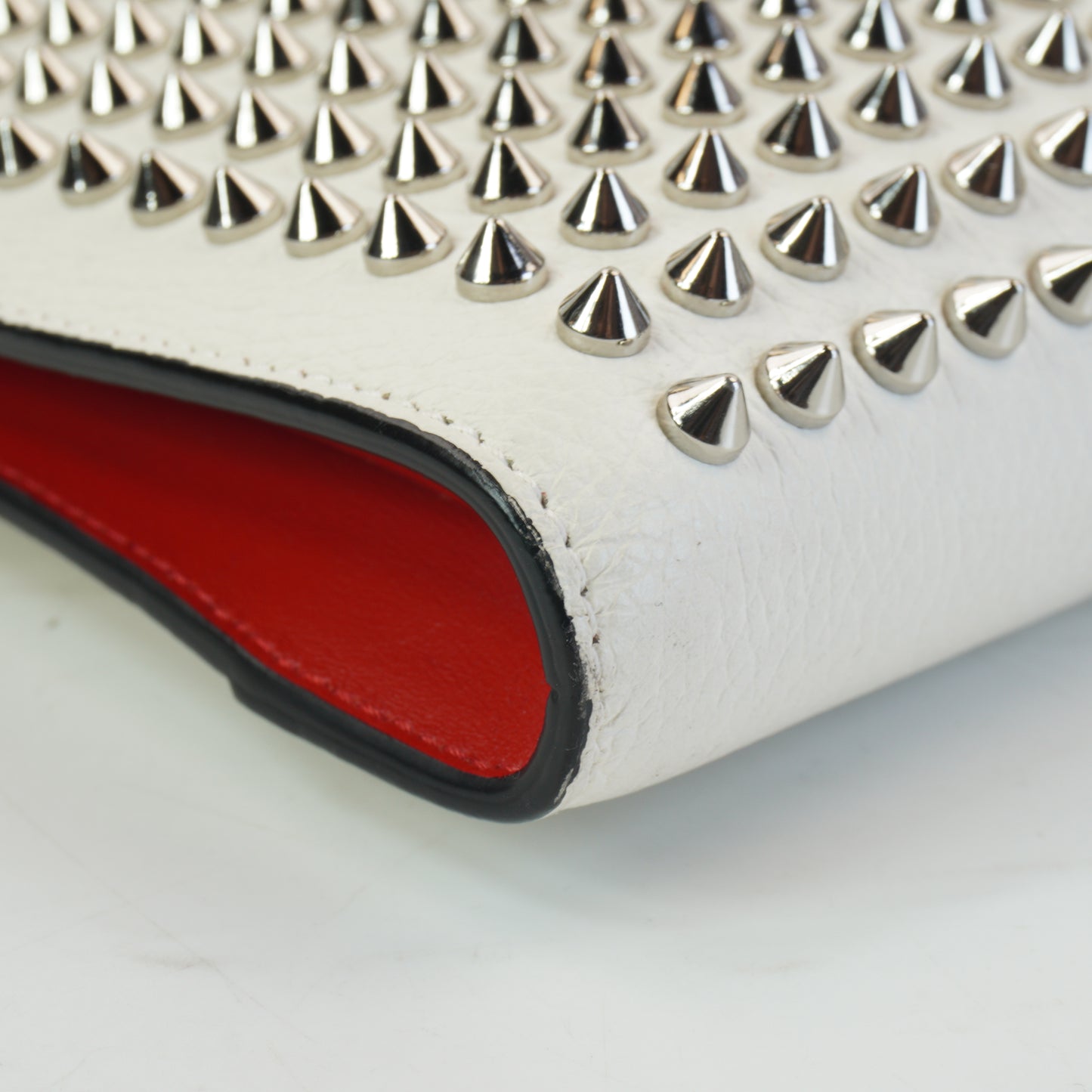 Christian Louboutin Silky Pouch White Medium SHW